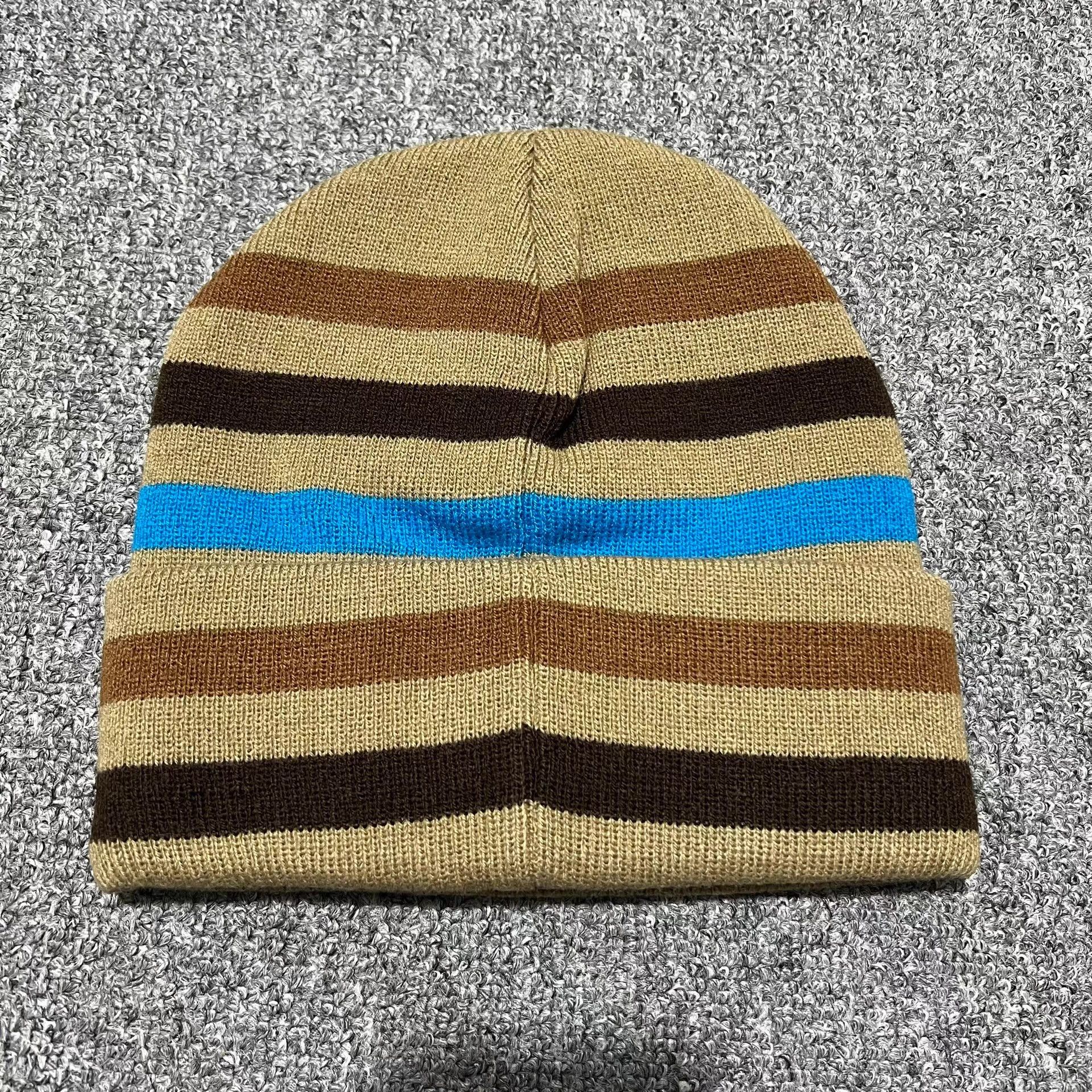 Fucking Awesome Fucking Awesome Embroidered Striped Knitted Beanie Q7 Size ONE SIZE - 4 Thumbnail