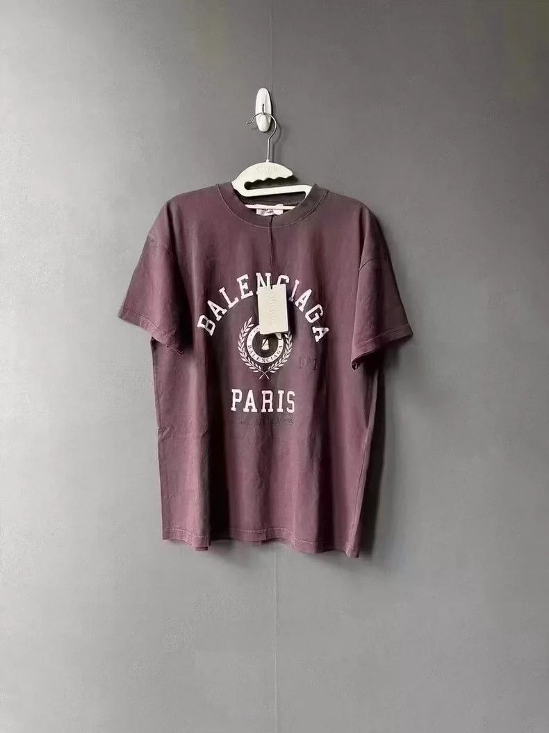 Balenciaga Balenciaga Purple potato color burst wheat ear short sleev Size US S / EU 44-46 / 1 - 1 Thumbnail