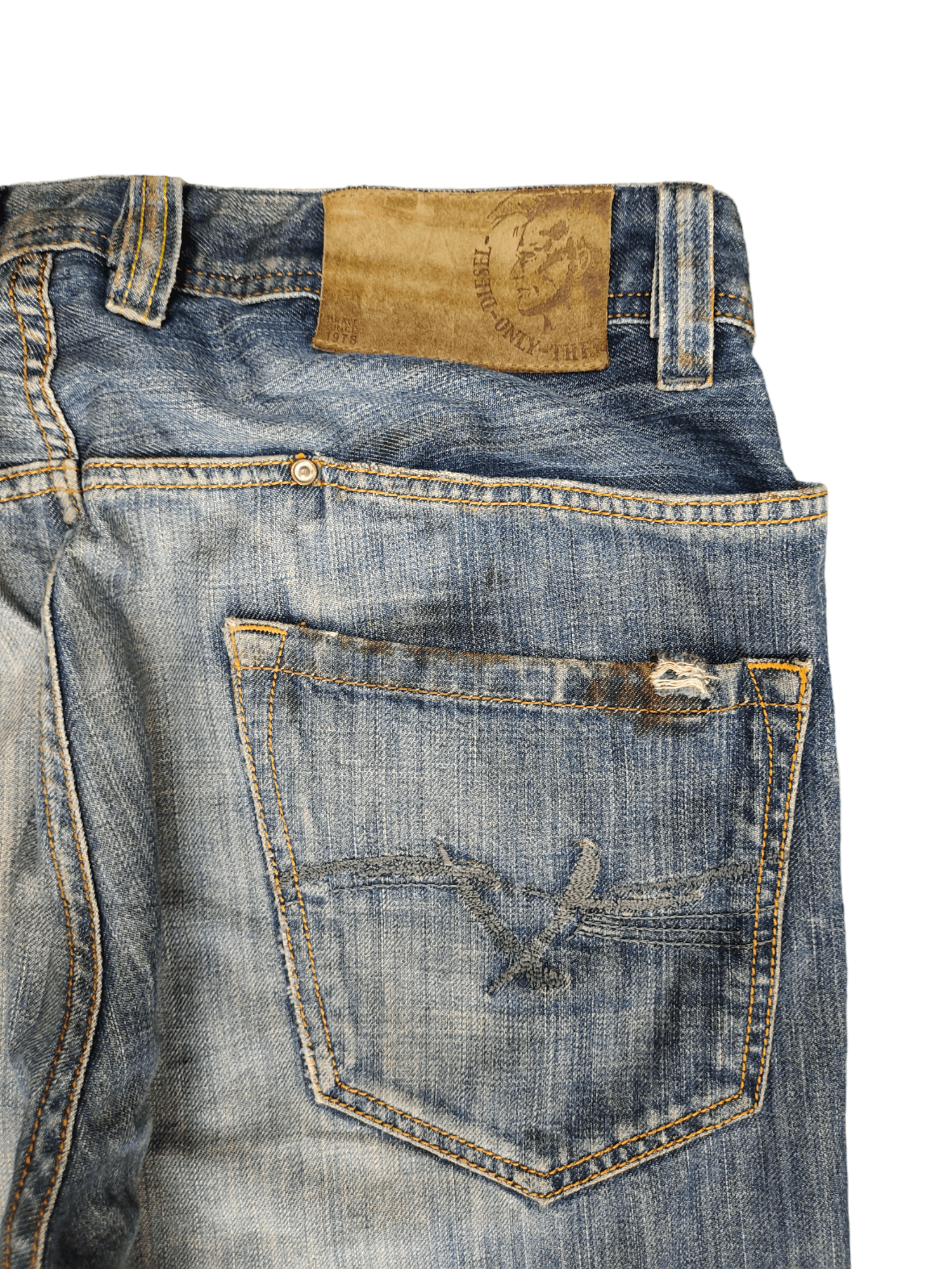 Diesel Vintage Y2k Diesel Paddom Distressed Denim Jeans Streetwear Size US 32 / EU 48 - 12 Thumbnail