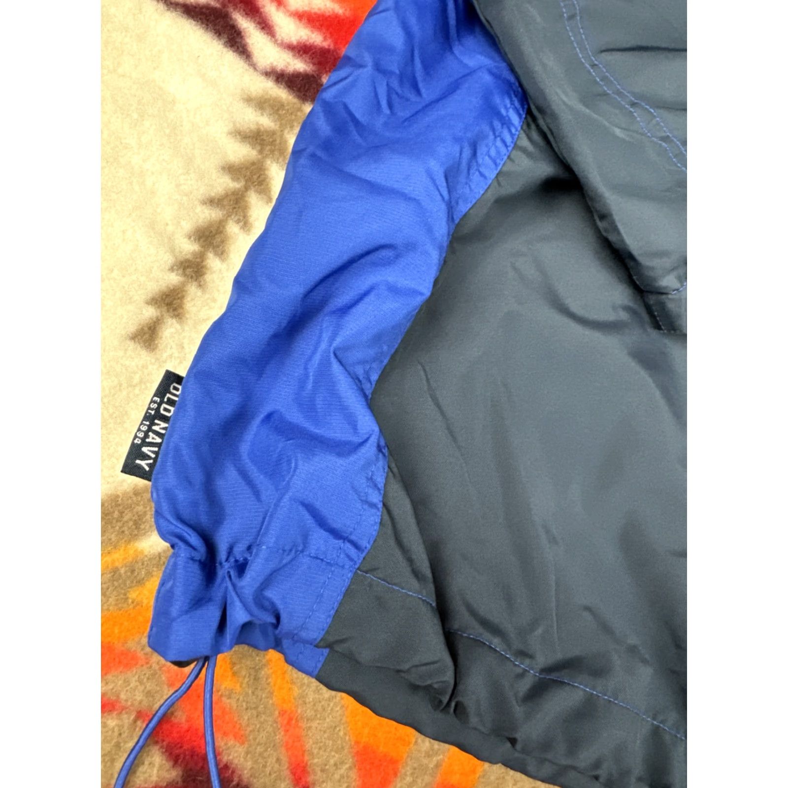 Old Navy Old Navy Hoodie Windbreaker Nylon Light Jacket Blue Mens L Size US L / EU 52-54 / 3 - 7 Thumbnail