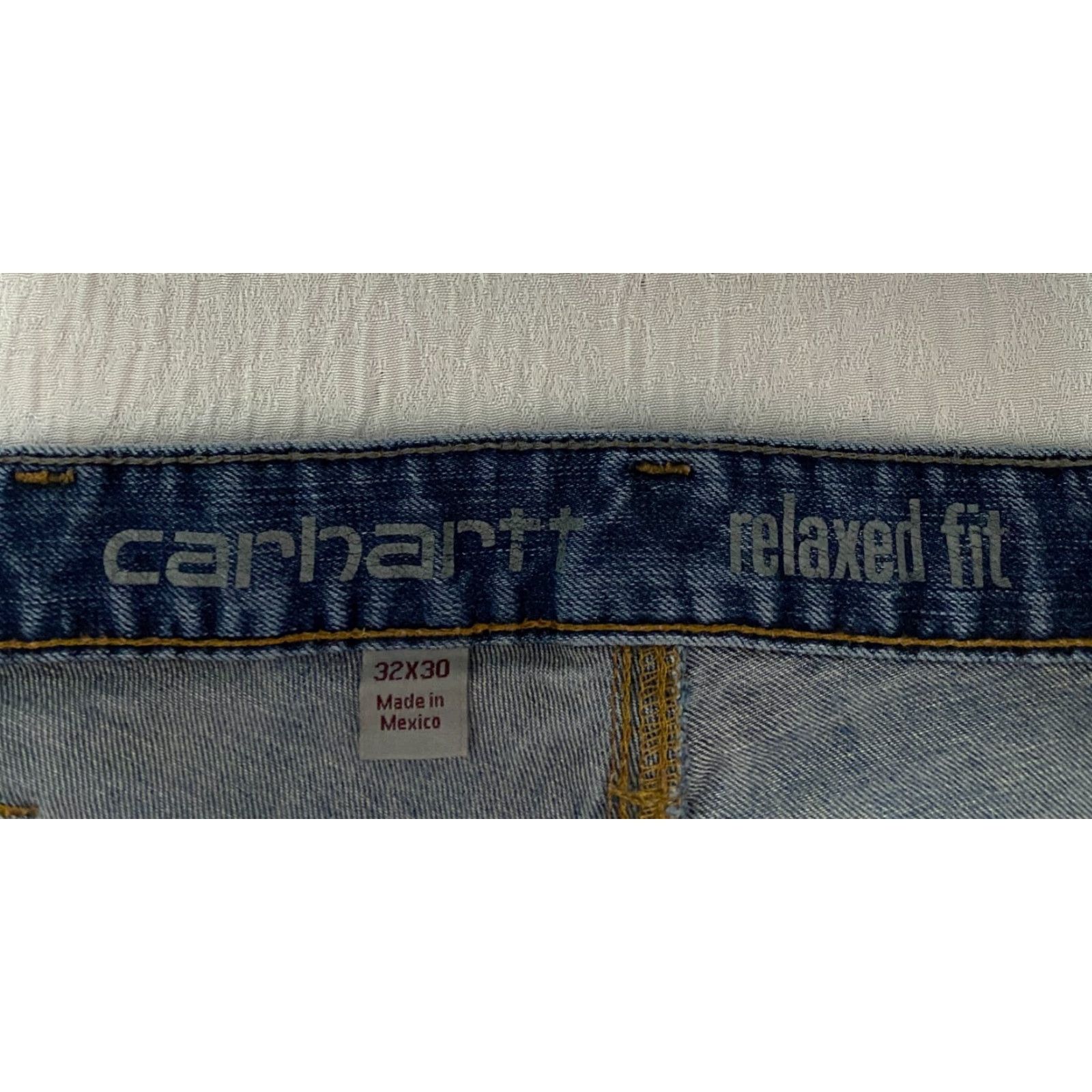 Carhartt VINTAGE Carhartt Rugged Flex Relaxed Fit Men's Jeans Size 32×30 Blue Straight Size US 32 / EU 48 - 5 Thumbnail