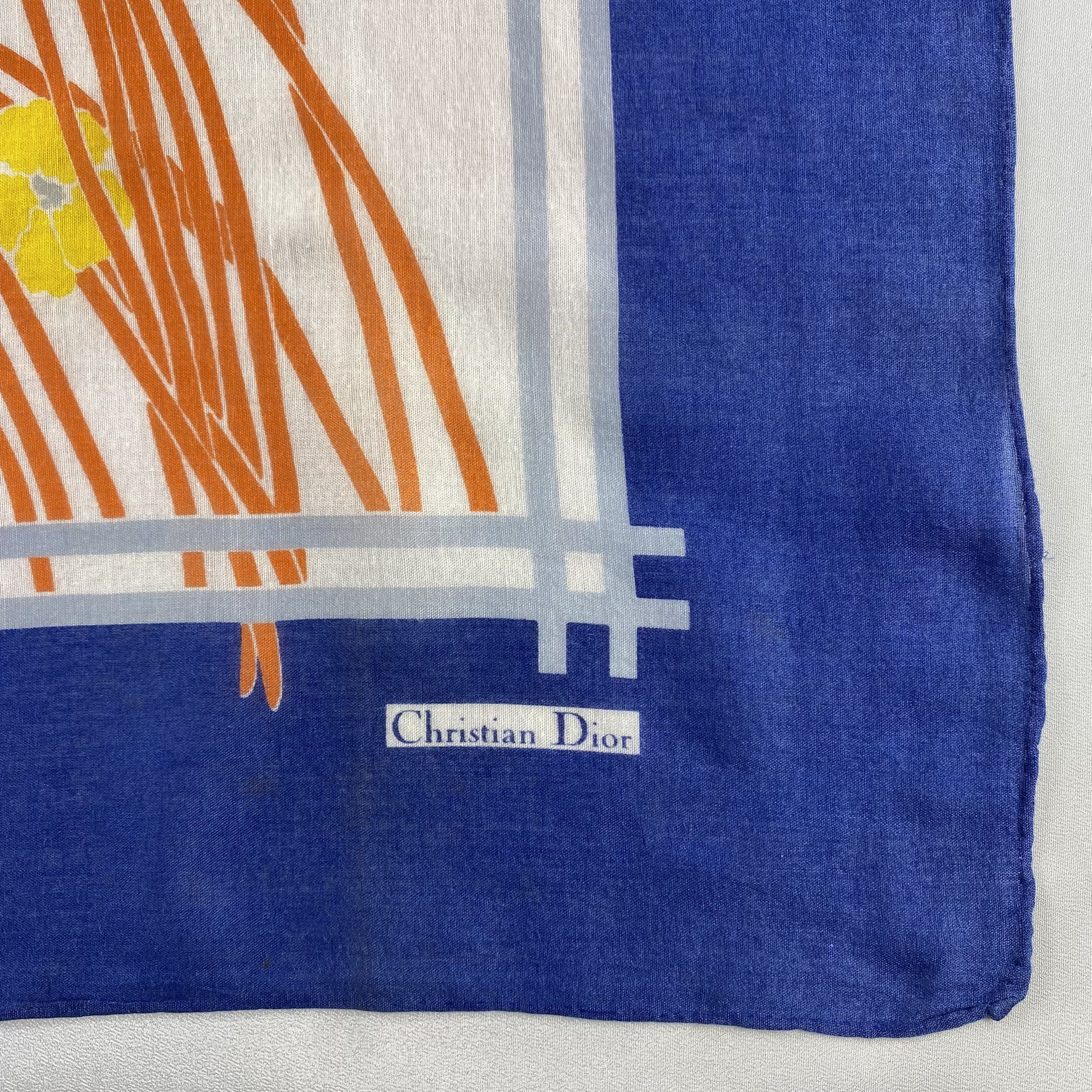 Vintage Christian Dior Monsieur Handkerchief / Neckerchief-P1145 Size ONE SIZE - 3 Thumbnail