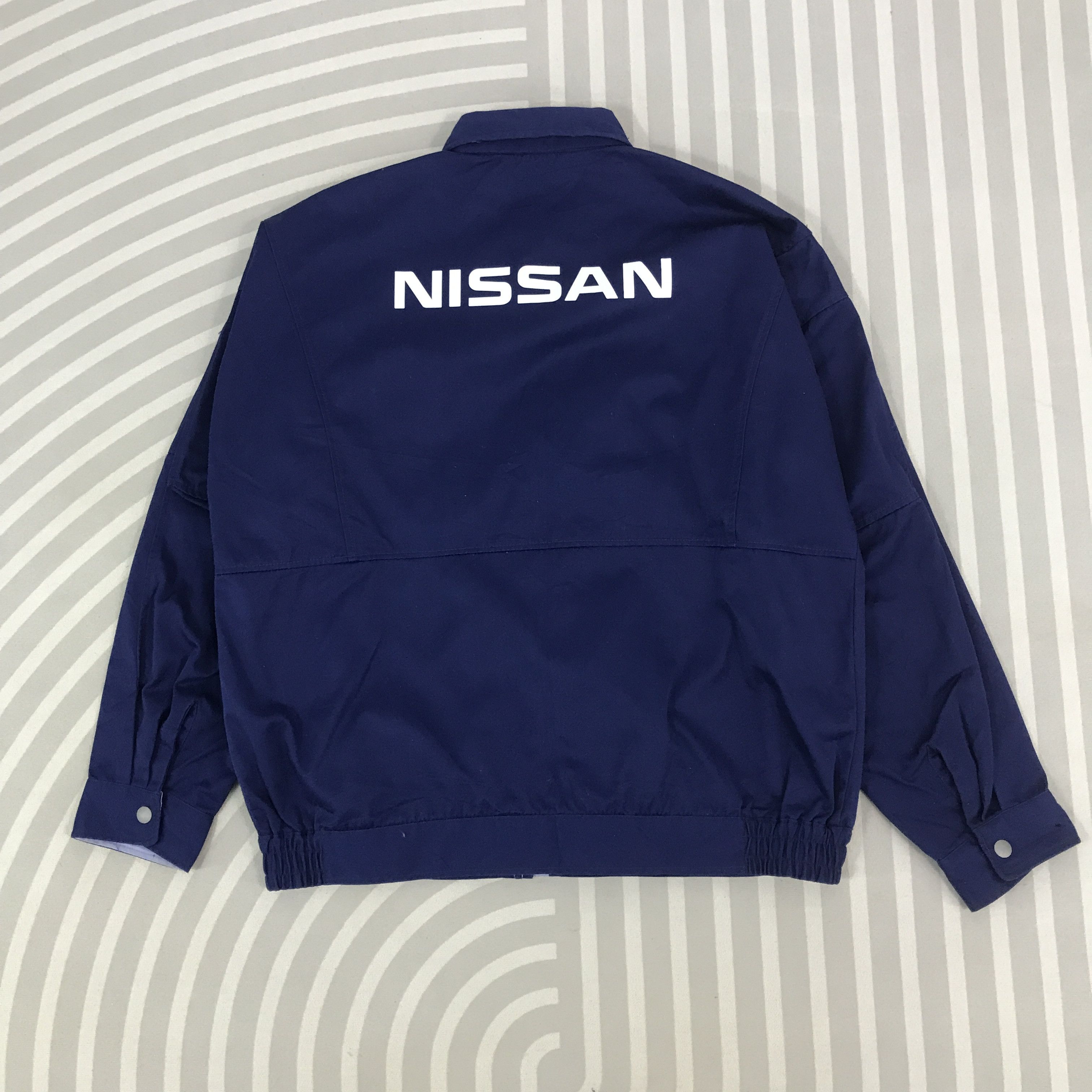 Japanese Brand × Vintage Vintage Nissan Racing blue Jacket Size US L / EU 52-54 / 3 - 1 Thumbnail
