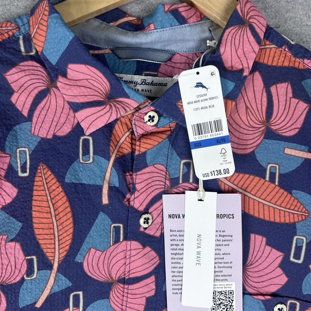 Tommy Bahama Tommy Bahama Mens Nova Wave 2024 Artist Series XL NWT Size US XL / EU 56 / 4 - 4 Thumbnail
