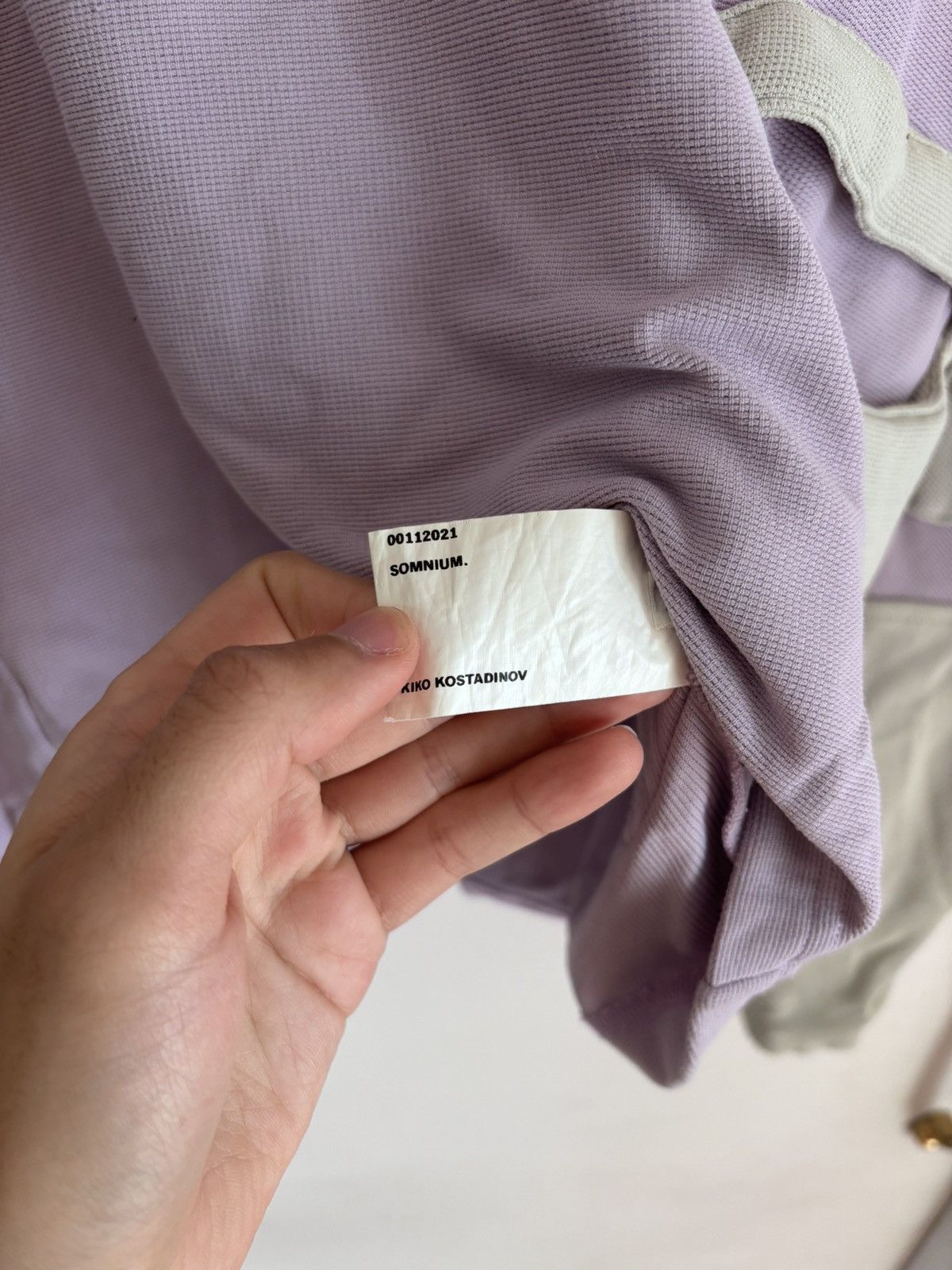 Kiko Kostadinov AW21 Murriseay Pocket Top Long Sleeve Orchid Vapor Grey Size US M / EU 48-50 / 2 - 3 Thumbnail