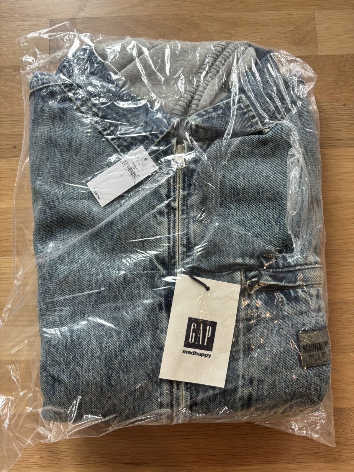 Gap × Madhappy Gap x MadHappy Hooded Workwear Denim Fleece Jacket Size US L / EU 52-54 / 3 - 3 Thumbnail