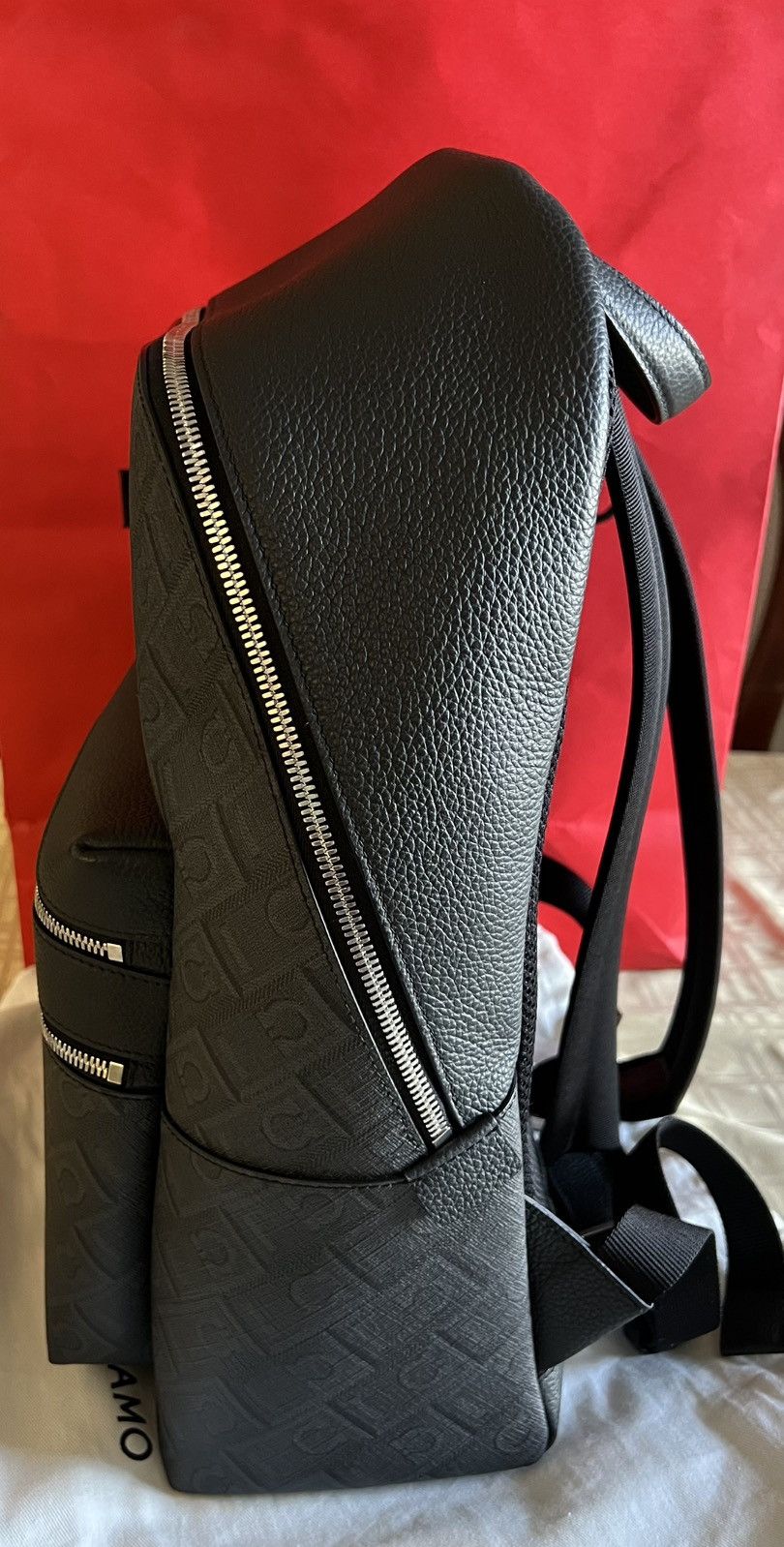 Salvatore Ferragamo Ferragamo Monogram backpack Black/Grey Size ONE SIZE - 9 Thumbnail