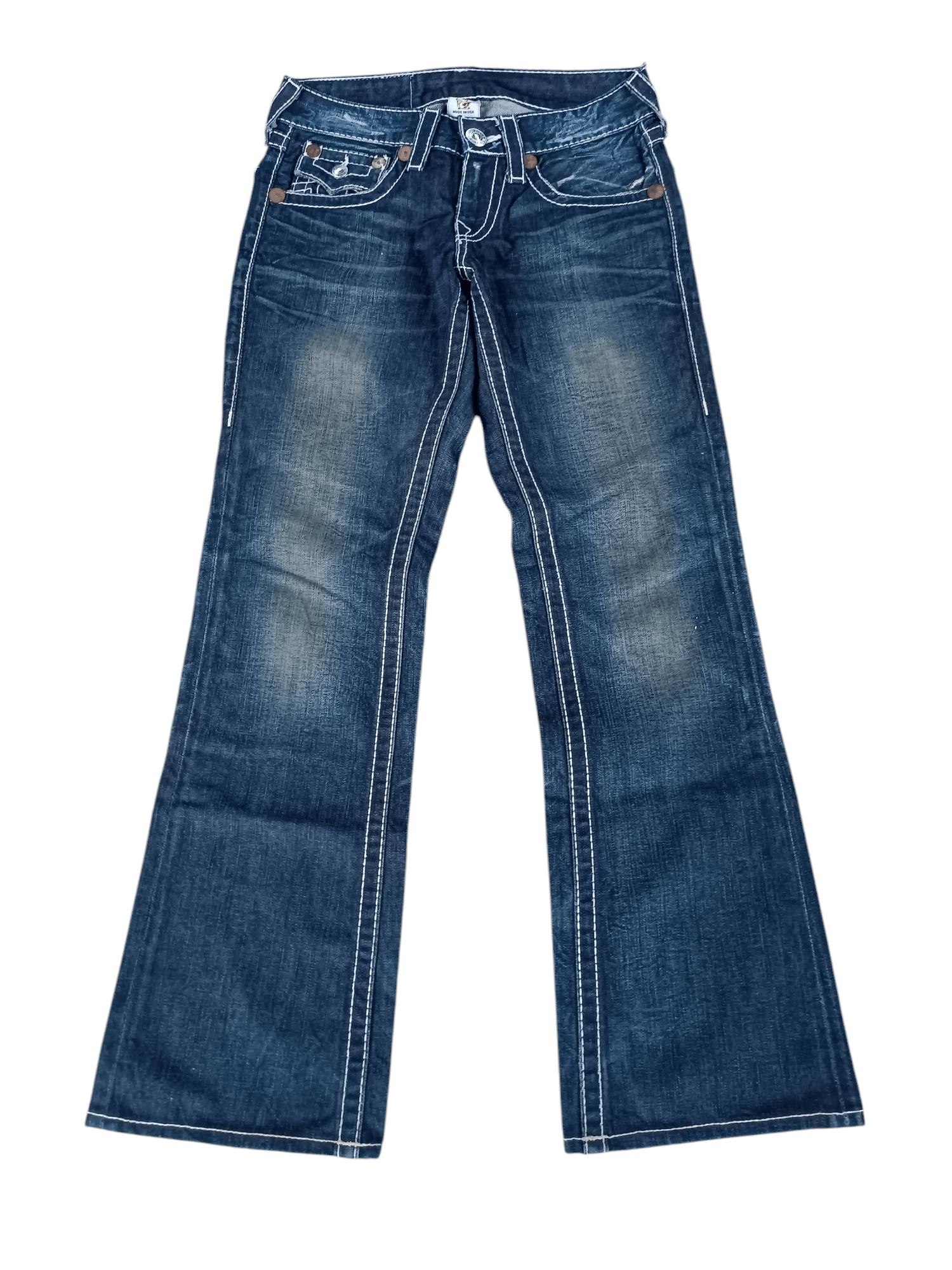 True Religion Vintage 2000 True Religion Billy Big T Grunge Flare Jeans Size US 30 / EU 46 - 4 Thumbnail