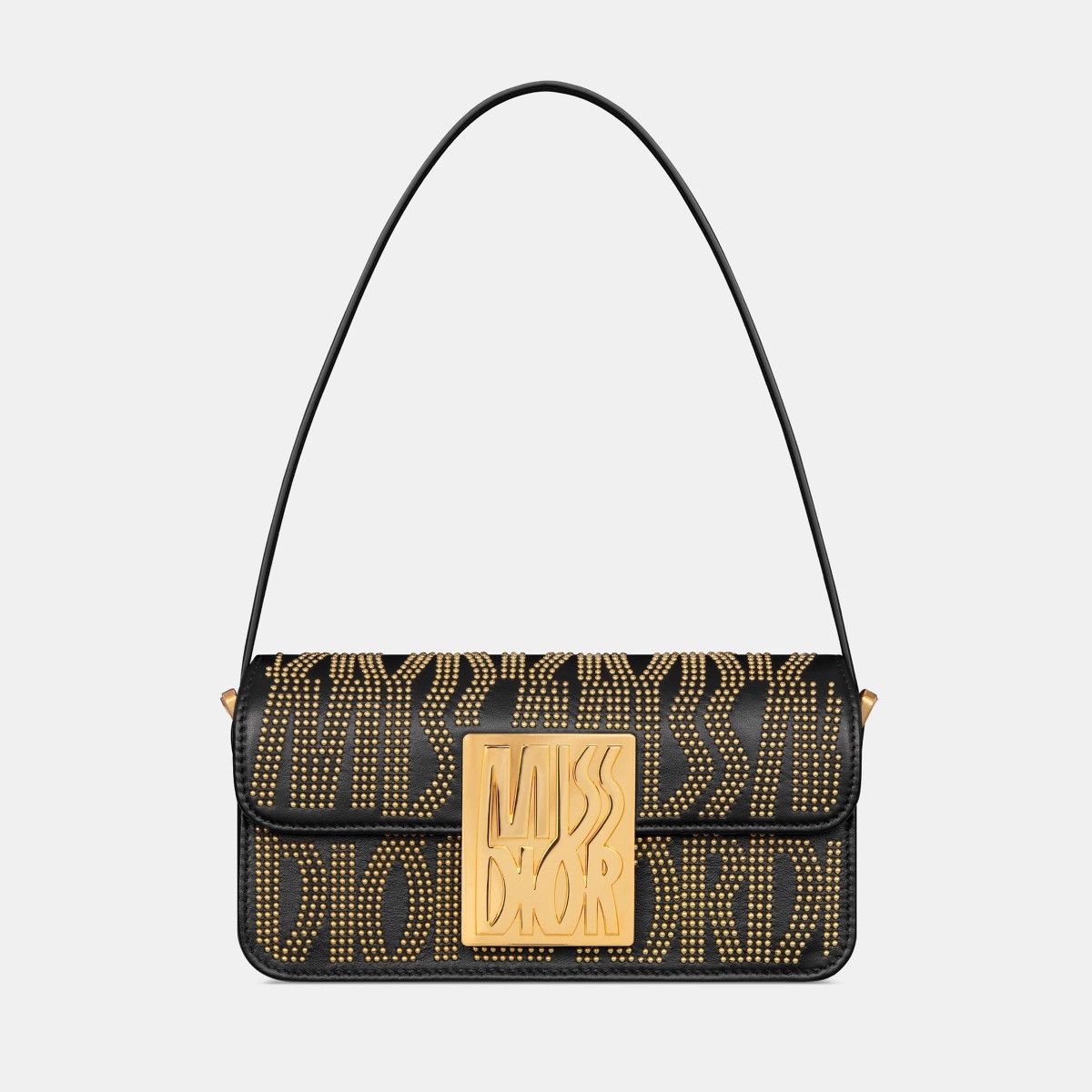Dior o1bcso1str0226 Size:OS/Miss Dior Flap Bag in Black/Golden Size ONE SIZE - 2 Thumbnail