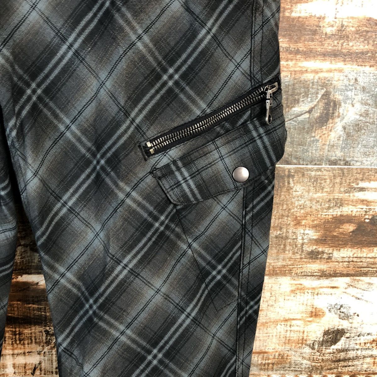 Japanese Brand Japan utility checkered punk Cargo Multipocket Pants #A2543 Size US 34 / EU 50 - 10 Thumbnail