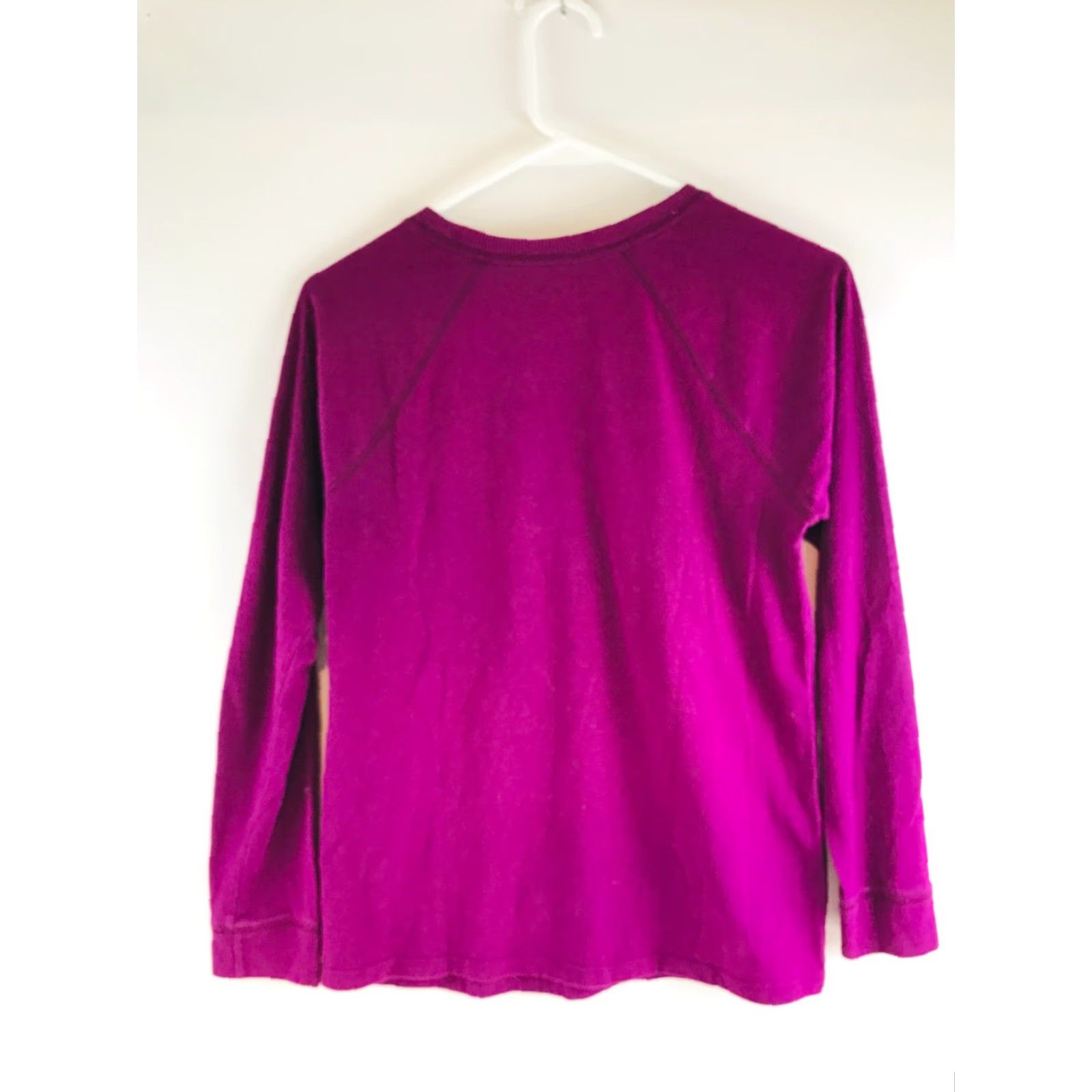 Vintage Sonoma Shirt Women's Size Small Solid Purple V-neck Long Sleeve *life+style* Size S / US 4 / IT 40 - 2 Thumbnail
