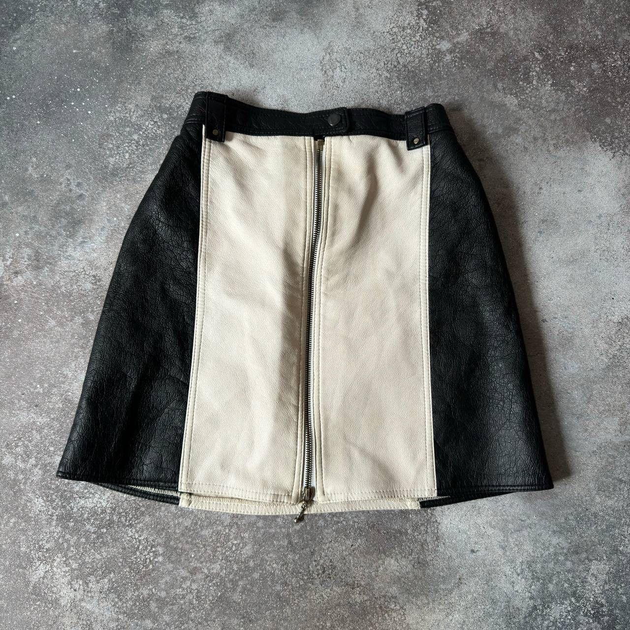 20471120 × Hysteric Glamour × Japanese Brand Japanese Vintage Faux Leather Zip Skirt Size 25" / US 0 / IT 36 - 1 Thumbnail