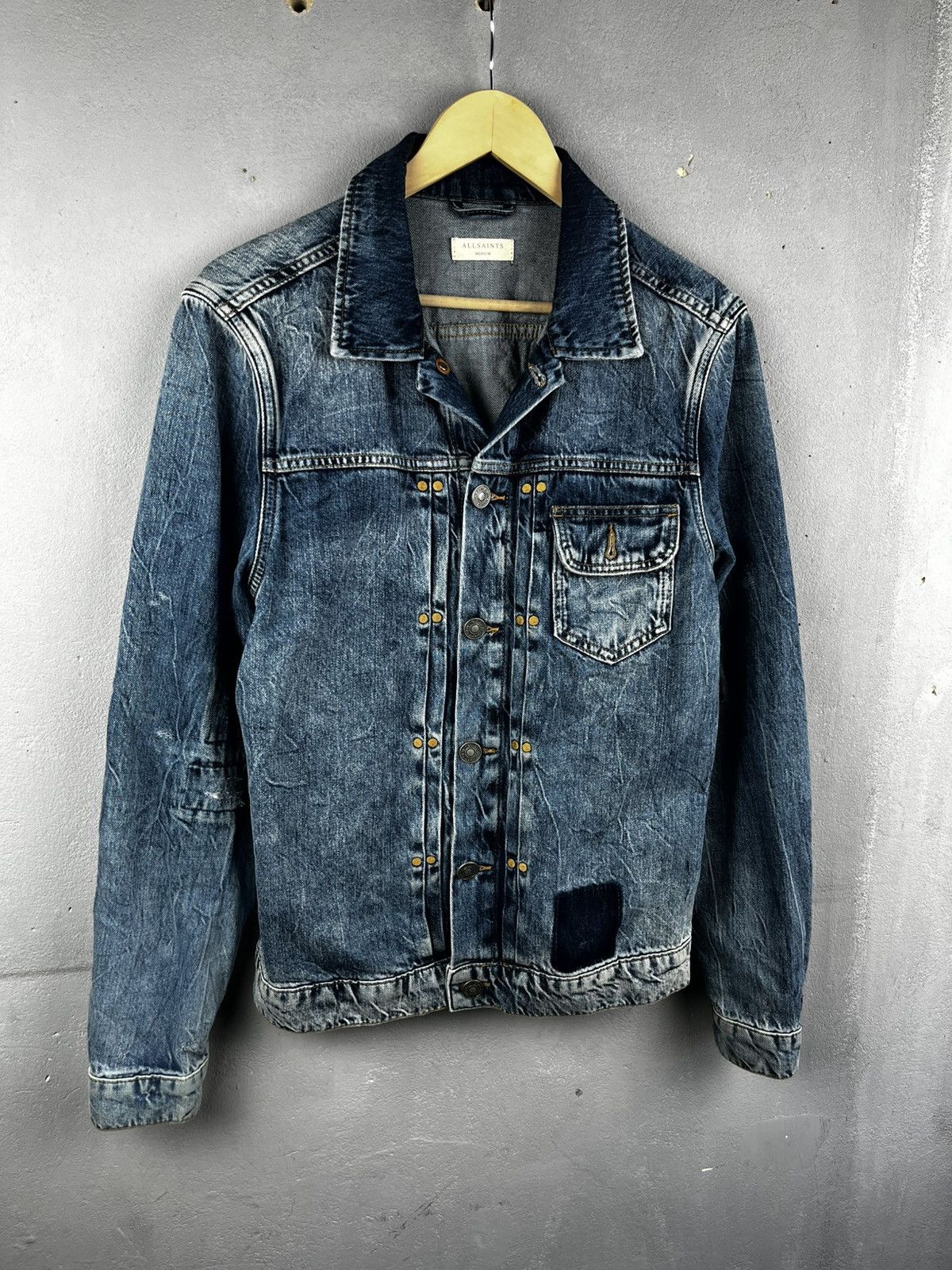 Allsaints Allsaints denim distressed jacket Size US M / EU 48-50 / 2 - 3 Thumbnail