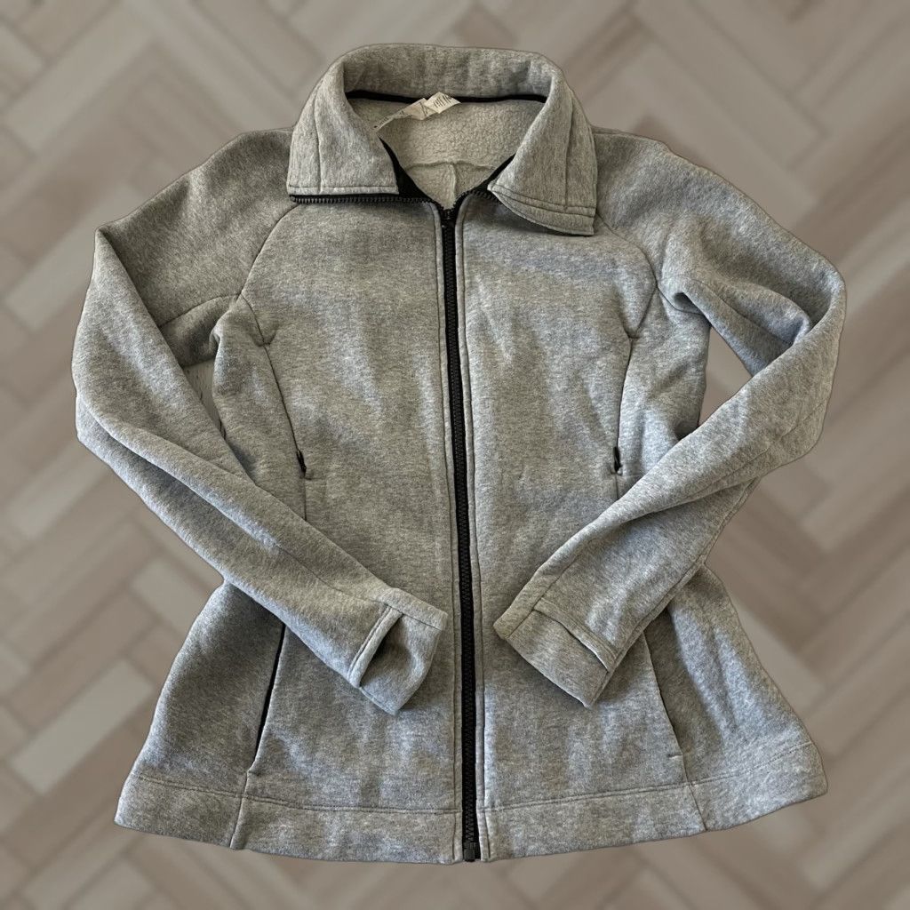 Lululemon Full Zip Cotton Blend Athletic Jacket Women's 4 Gray
