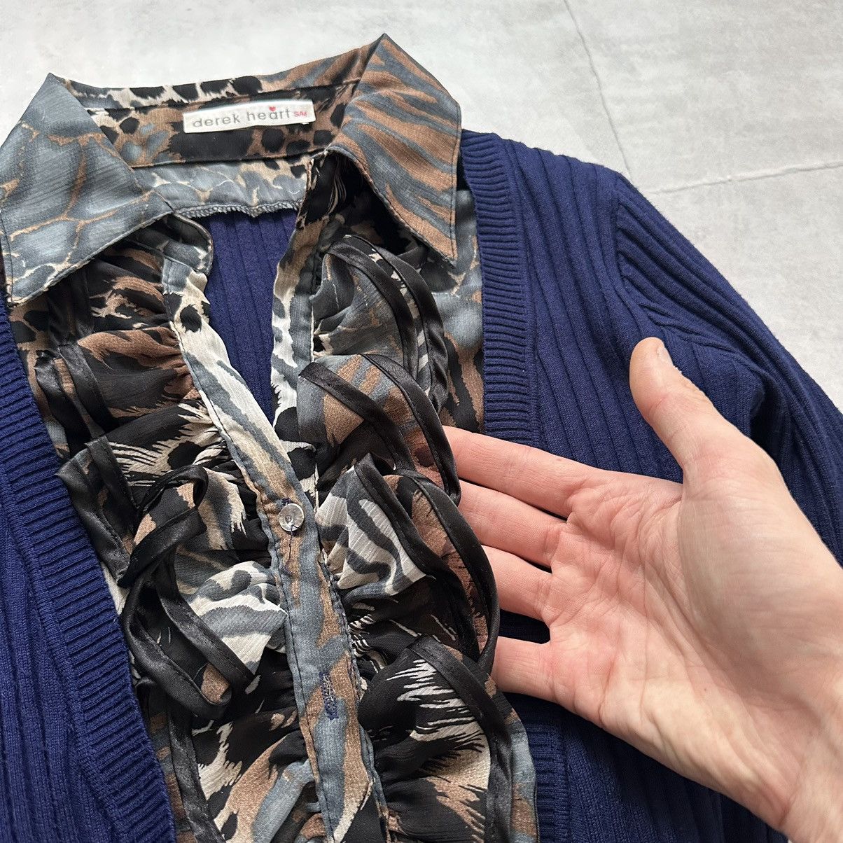 Hysteric Glamour × Undercover Sexy Office Siren Sweater Cardigan Ruffles Sarah Pacini Vibe Size M / US 6-8 / IT 42-44 - 7 Thumbnail
