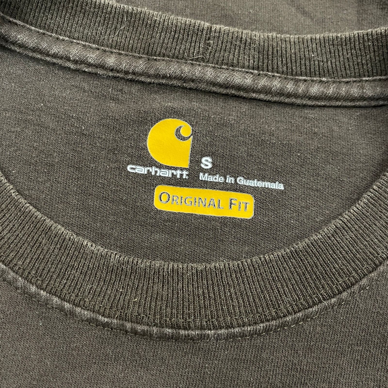 Carhartt Carhartt Original Fit Brown Long Sleeve Pocket T Shirt Small Size US S / EU 44-46 / 1 - 3 Thumbnail