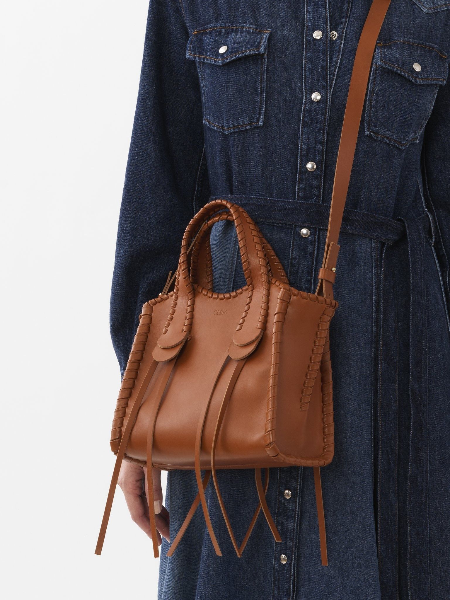 Chloe o1loc1c0325 Size: OS / CHC23 Mony Small Tote Bag in Caramel Size ONE SIZE - 5 Thumbnail