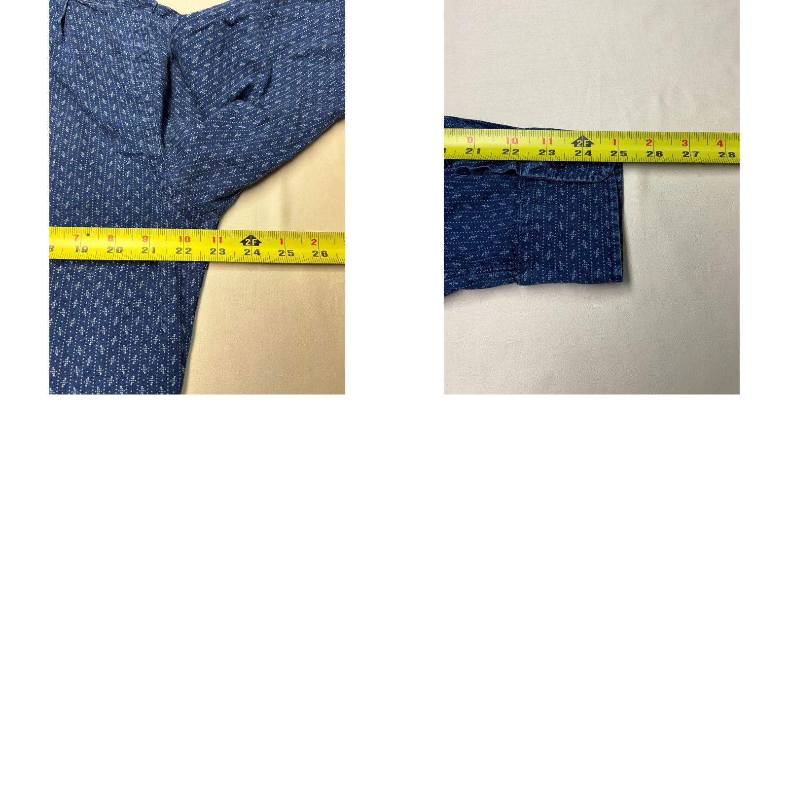 Polo Ralph Lauren Polo Ralph Lauren Mens Slim Fit Indigo Blue Micro Dot Cotton Button Up Shirt L Size US L / EU 52-54 / 3 - 8 Thumbnail