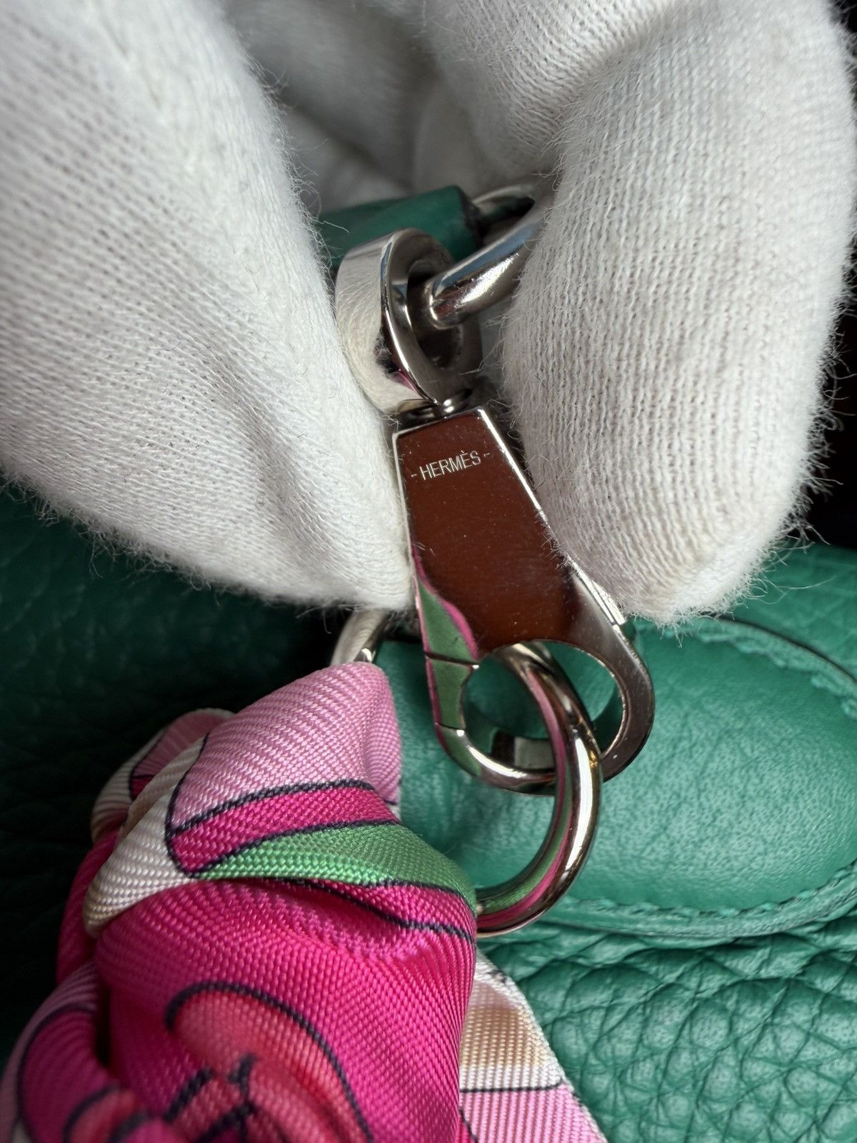 Hermes Kelly Bag 28 Clemence Leather Stamp A Vert Vertigo Size ONE SIZE - 6 Thumbnail