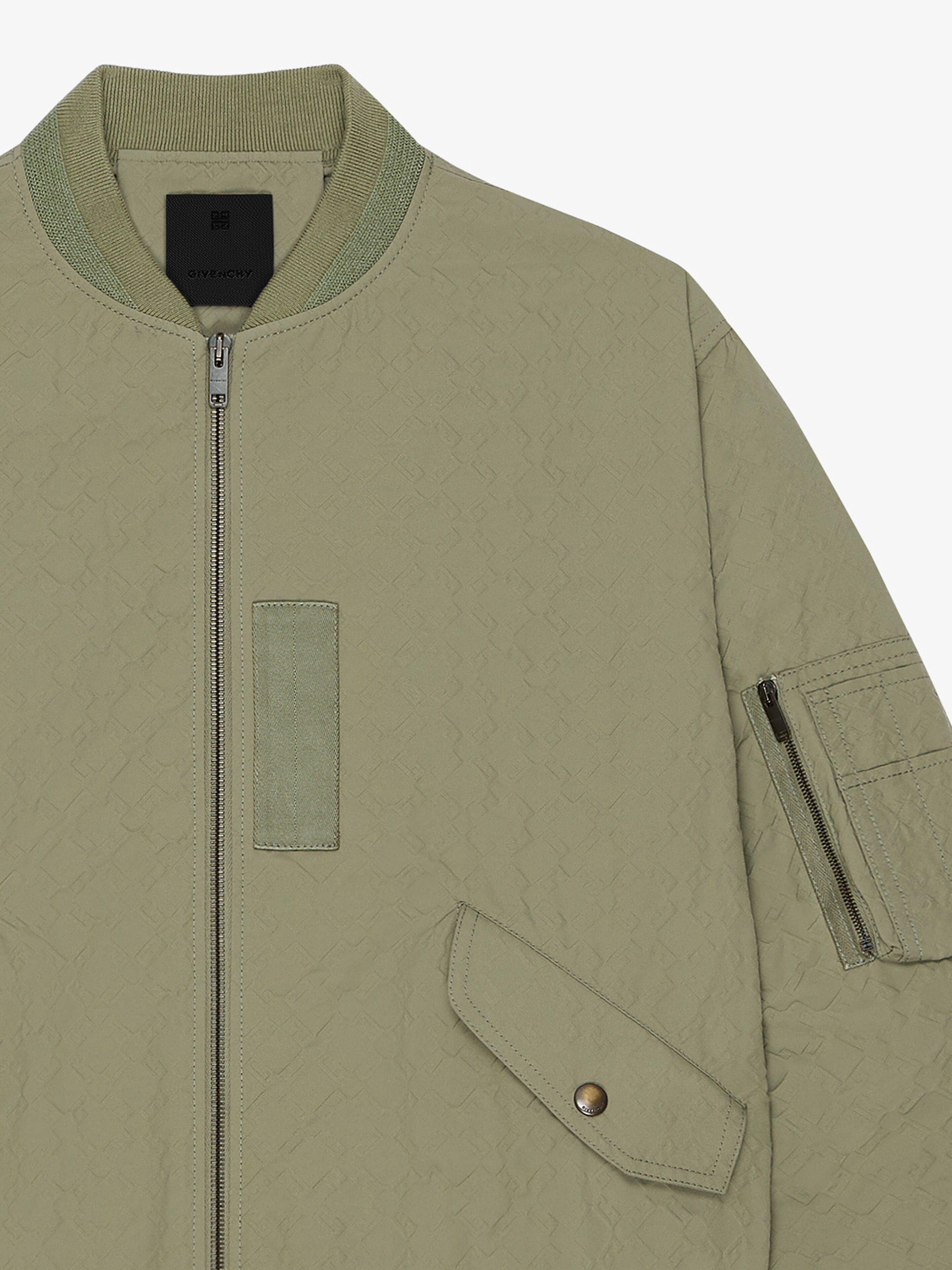 Givenchy o1w1db10426 Bomber Jacket in Almond Green Size US S / EU 44-46 / 1 - 4 Thumbnail