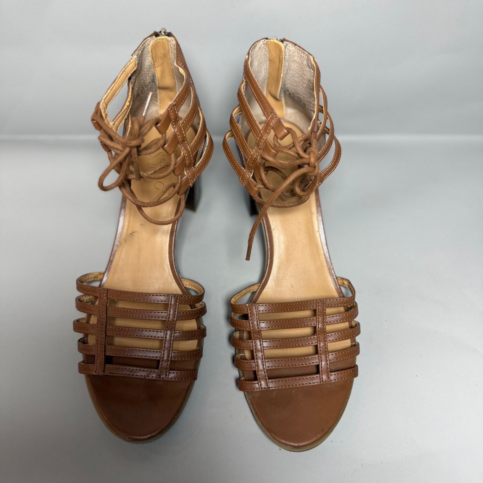 Franco Sarto Franco Sarto Henrika Lace Up High Heeled Sandal Size US 11 / IT 41 - 6 Thumbnail