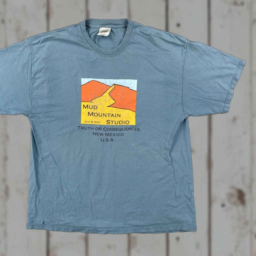 Port & Company VINTAGE Port & Company XL Blue T Shirt Crew Neck Short Sleeve Men 90s Art Size US XL / EU 56 / 4 - 1 Thumbnail