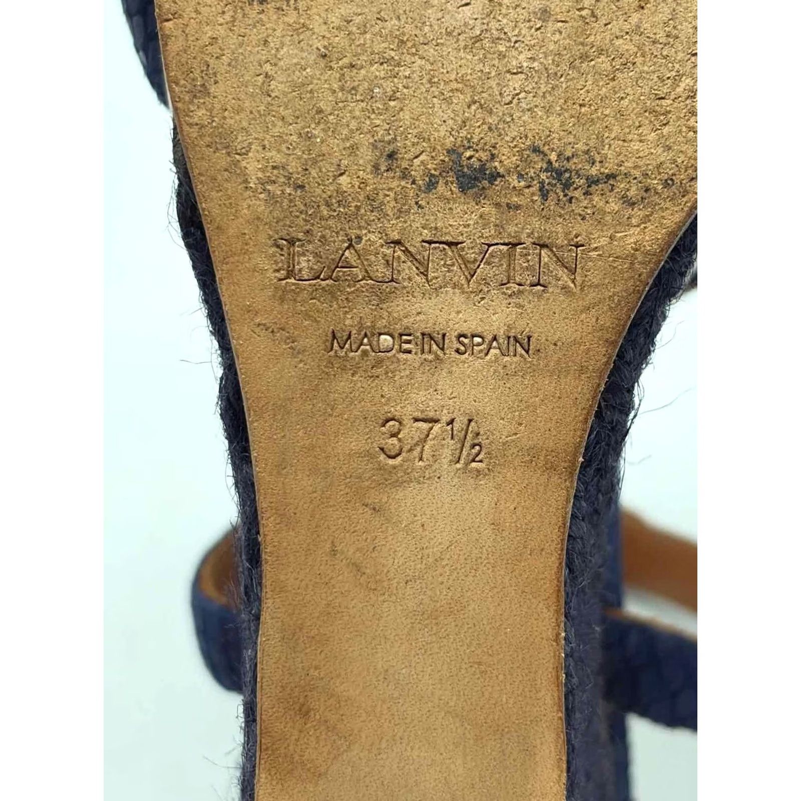 Lanvin Lanvin Wedge Heels Size 37.5 Blue Size US 8 / IT 38 - 7 Thumbnail