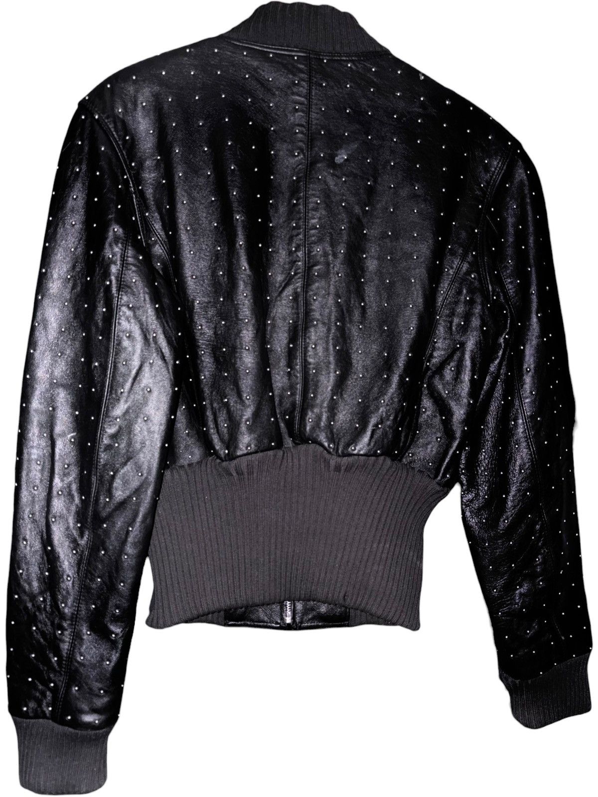 Pelle Pelle Pelle Pelle cropped Studded Leather Jacket Emo Grunge opium Size US XS / EU 42 / 0 - 4 Thumbnail