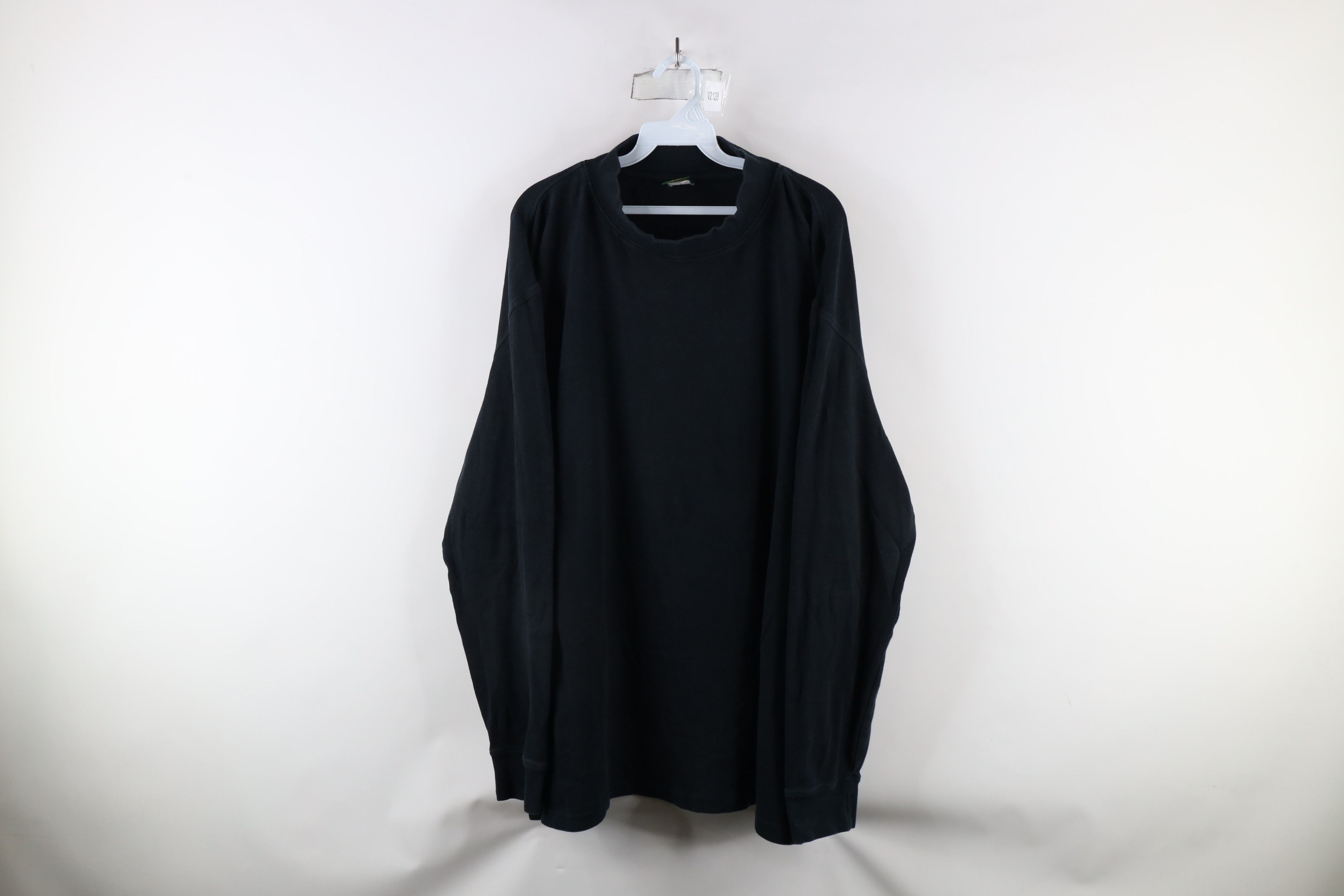 Cabelas × Vintage Vintage 90s Cabelas Long Sleeve Mock Neck T-Shirt Black Size US XXL / EU 58 / 5 - 1 Thumbnail