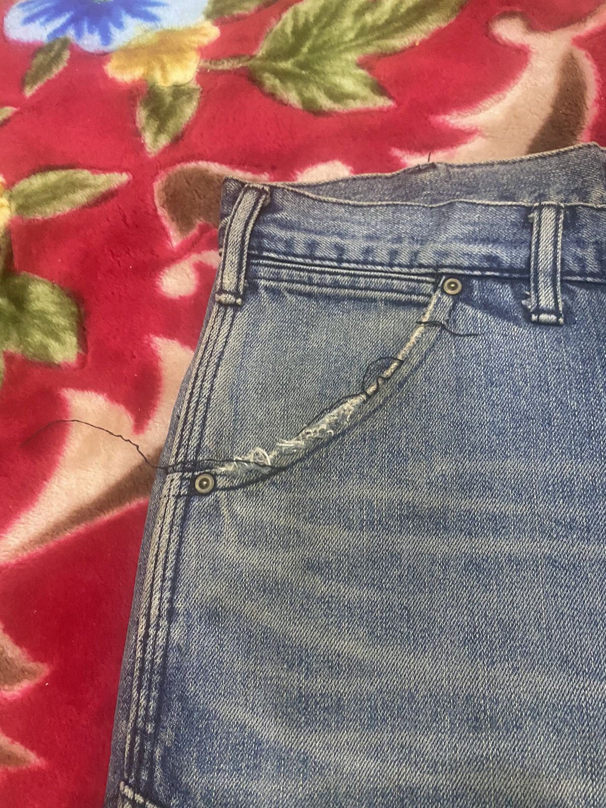 Fat Tokyo × Japanese Brand × Vintage Vintage FAT TOKYO Jeans Skinny Old Cutting Like Baggy Size US 34 / EU 50 - 4 Thumbnail
