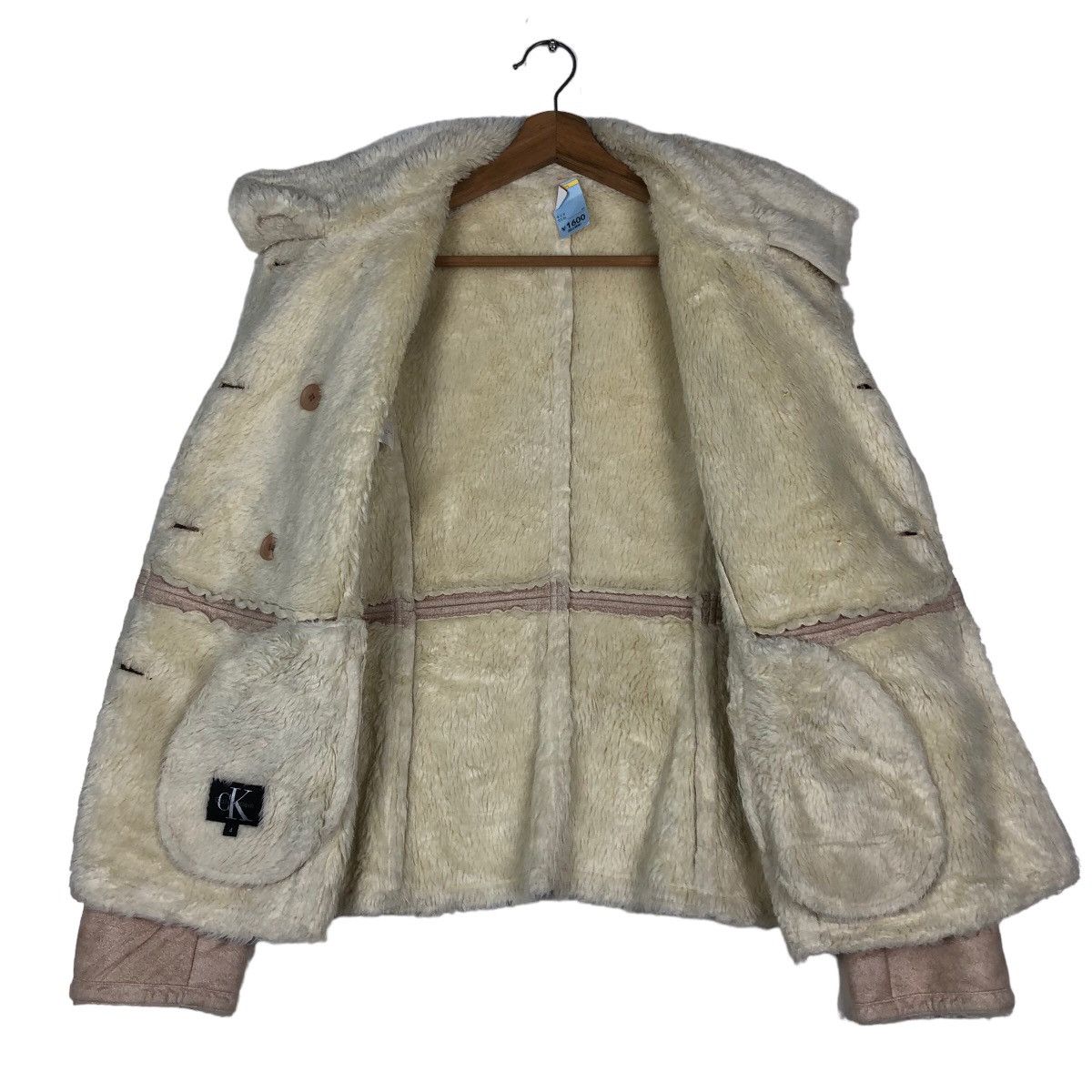Calvin Klein 🔥Vintage Shearling Mink Fur Biker Jacket Calvin Klein Size US M / EU 48-50 / 2 - 13 Thumbnail