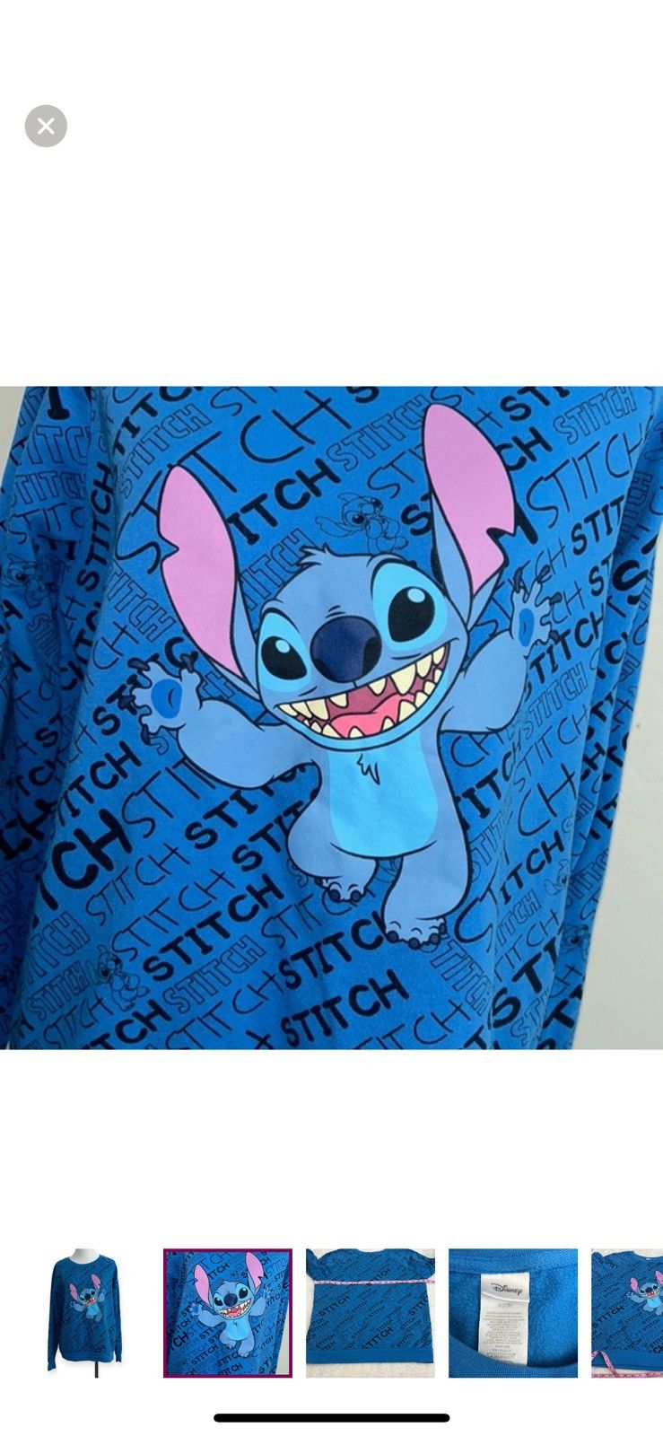Disney Disney Stitch medium crewneck‎ sweatshirt Size M / US 6-8 / IT 42-44 - 5 Thumbnail