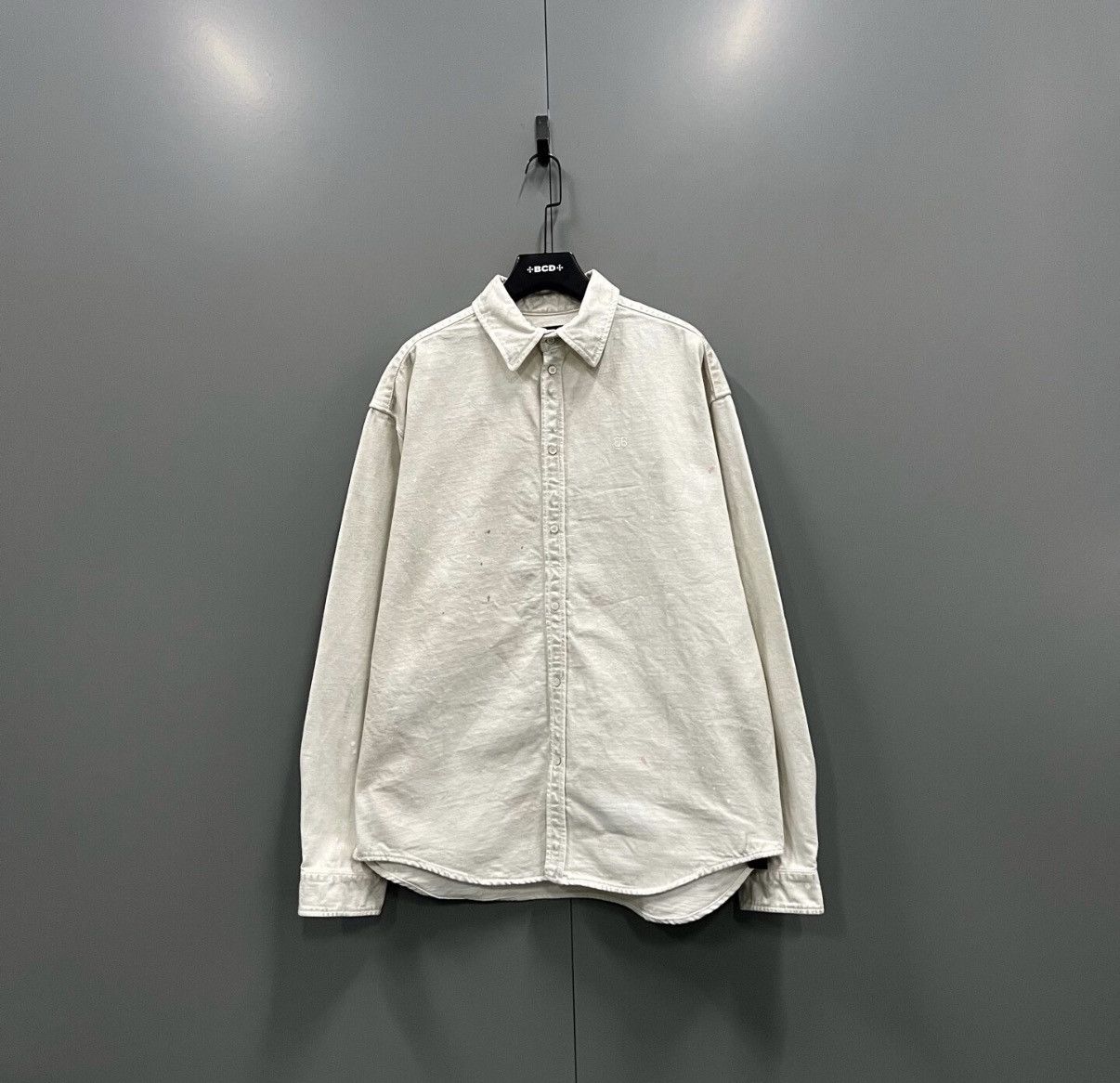 Balenciaga Balenciaga Vintage BB Embroidered Shirt J41 Size US S / EU 44-46 / 1 - 1 Thumbnail