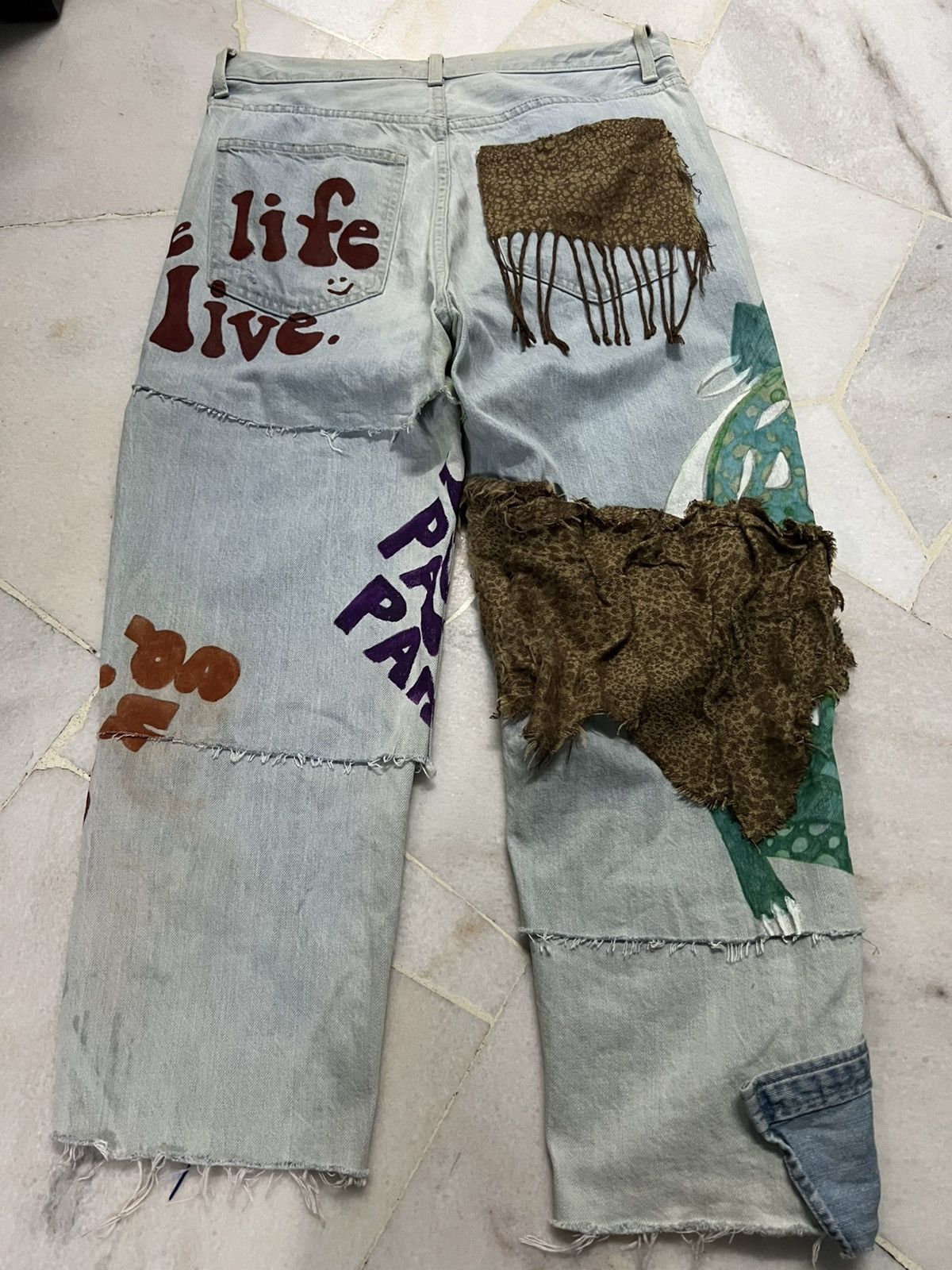 If Six Was Nine × Seditionaries × Uniqlo UNIQLO CROPPED PUNK JEANS Size US 30 / EU 46 - 11 Thumbnail