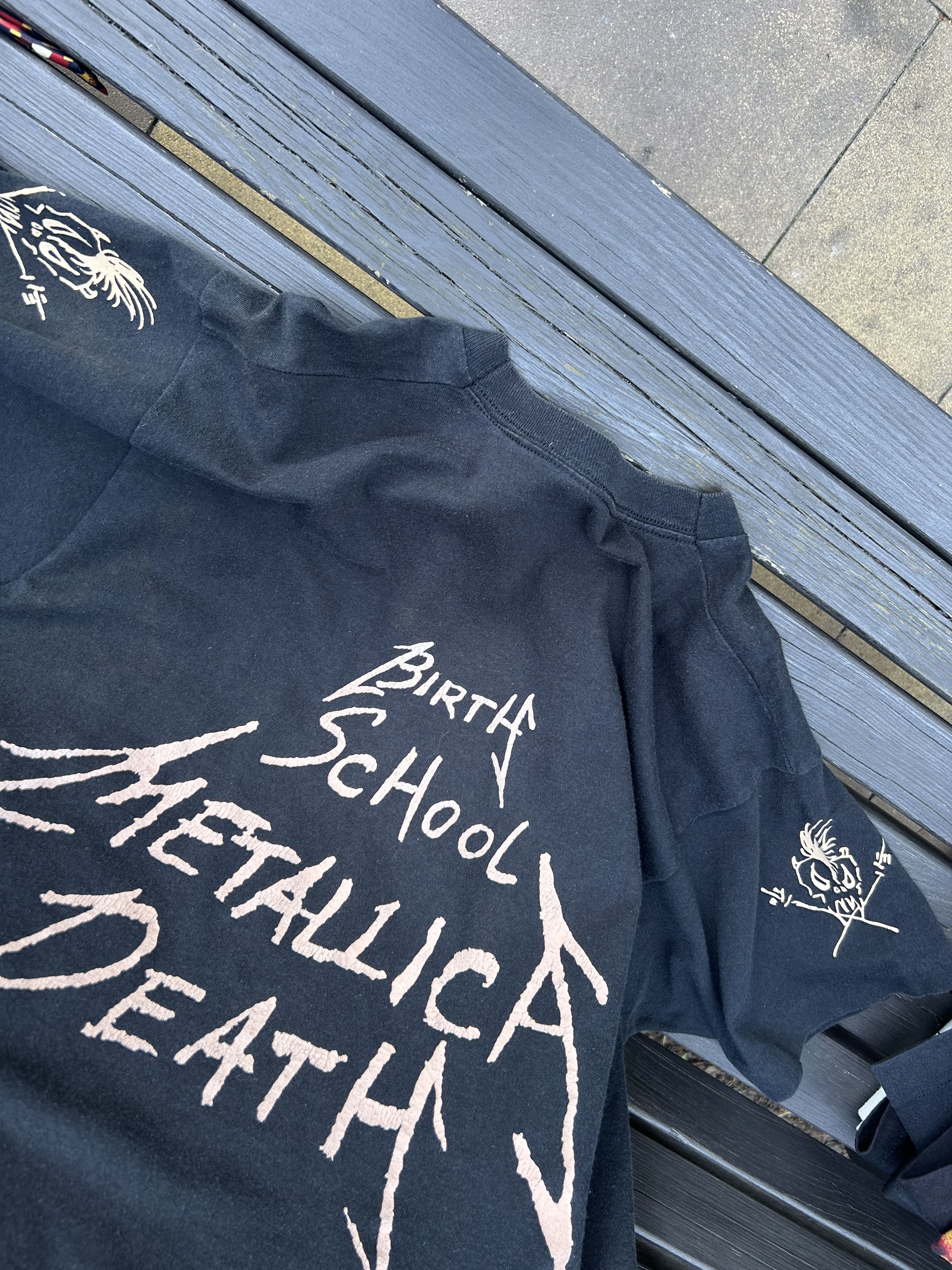Band Tees × Vintage Vintage 1992 Metallica Birth School Rock Band T-shirt Size US XL / EU 56 / 4 - 19 Thumbnail