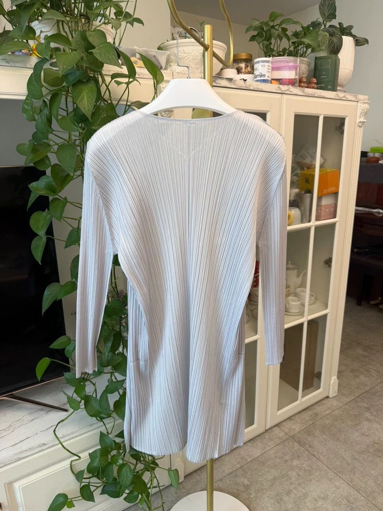 Issey Miyake Issey Miyake size:3 A classic grey basic long cardigan Size XS / US 0-2 / IT 36-38 - 5 Thumbnail