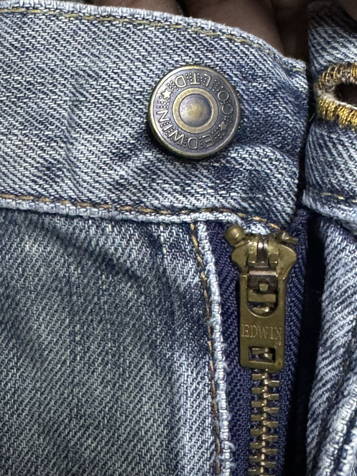 Edwin Vintage Edwin 403 Denim Distressed Loose Jeans Size US 32 / EU 48 - 10 Thumbnail