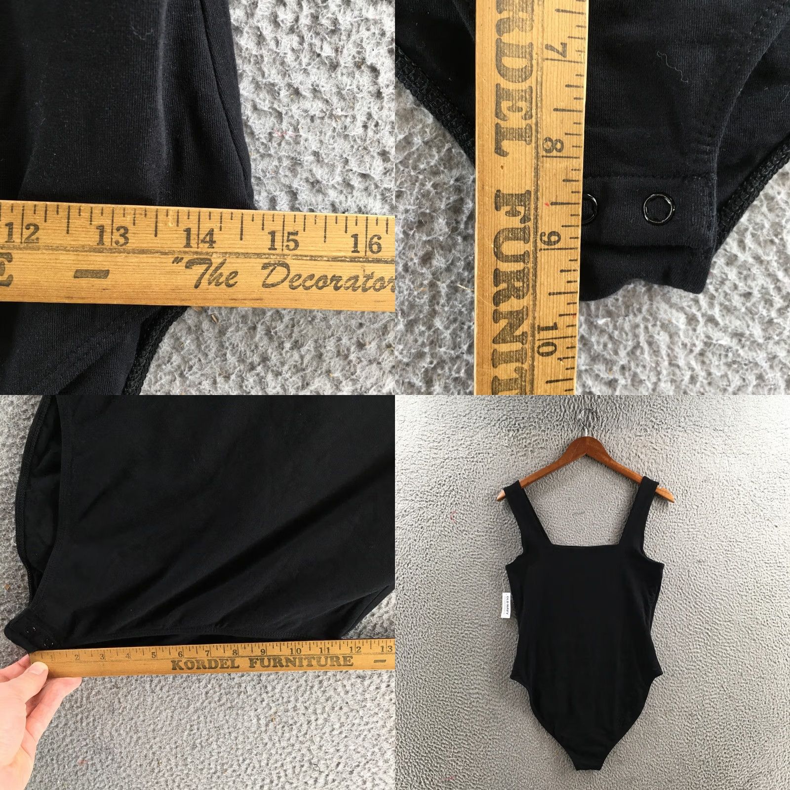 Old Navy Old Navy Women M Black Sleeveless Tank Top Bodysuit Square Neck Snap Buttons NWT Size M / US 6-8 / IT 42-44 - 8 Thumbnail