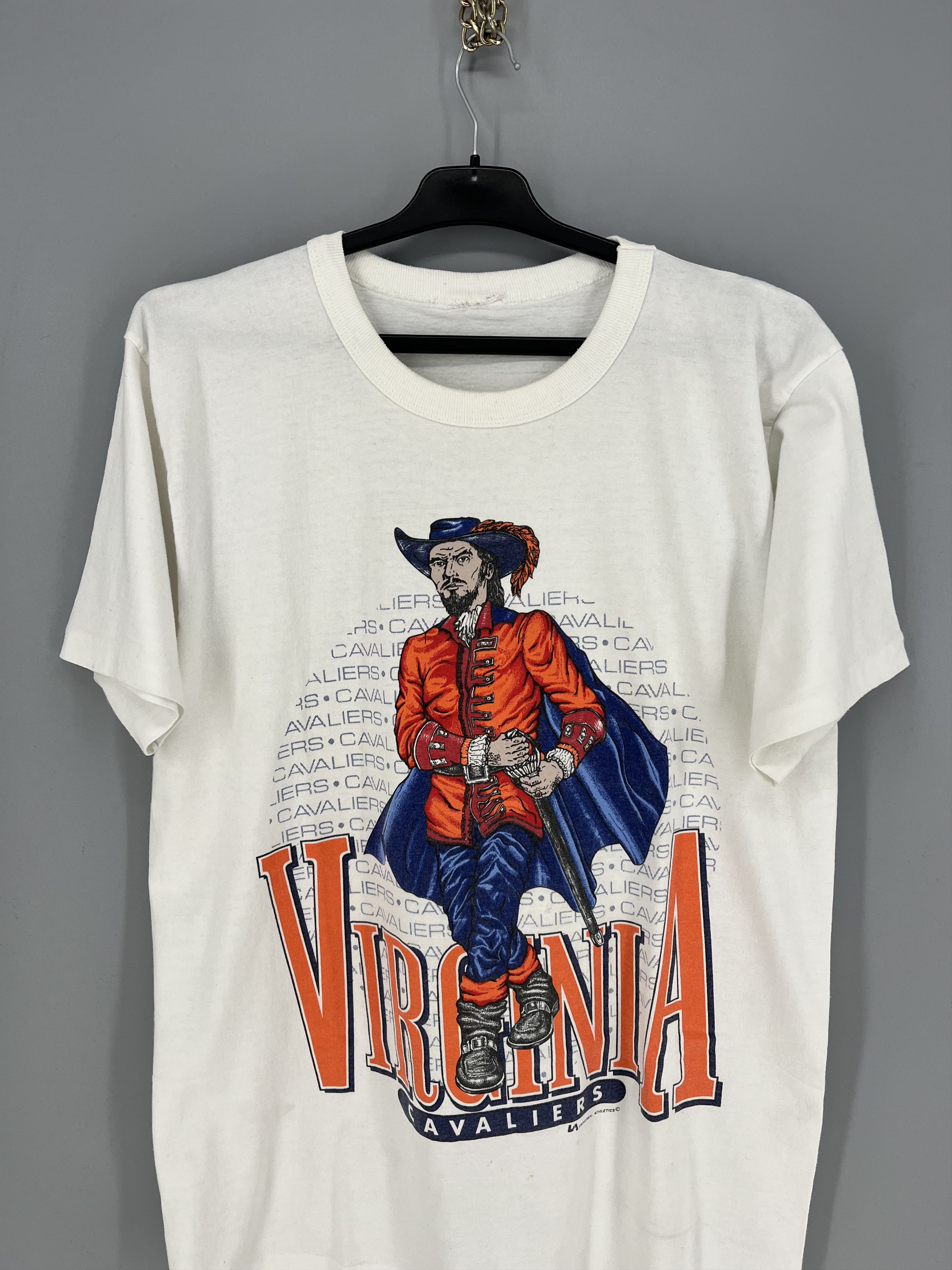Vintage Vintage 90s UVA Cavaliers Single Stitch T-Shirt Size US M / EU 48-50 / 2 - 6 Thumbnail