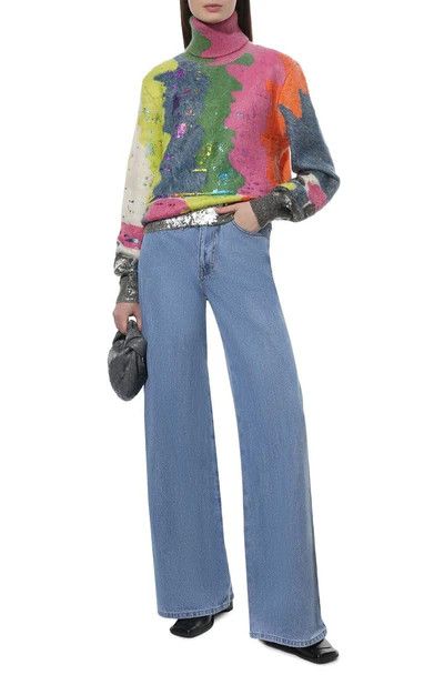 Dolce & Gabbana o1y0925 Turtleneck Sweater in Multicolor Size M / US 6-8 / IT 42-44 - 4 Thumbnail