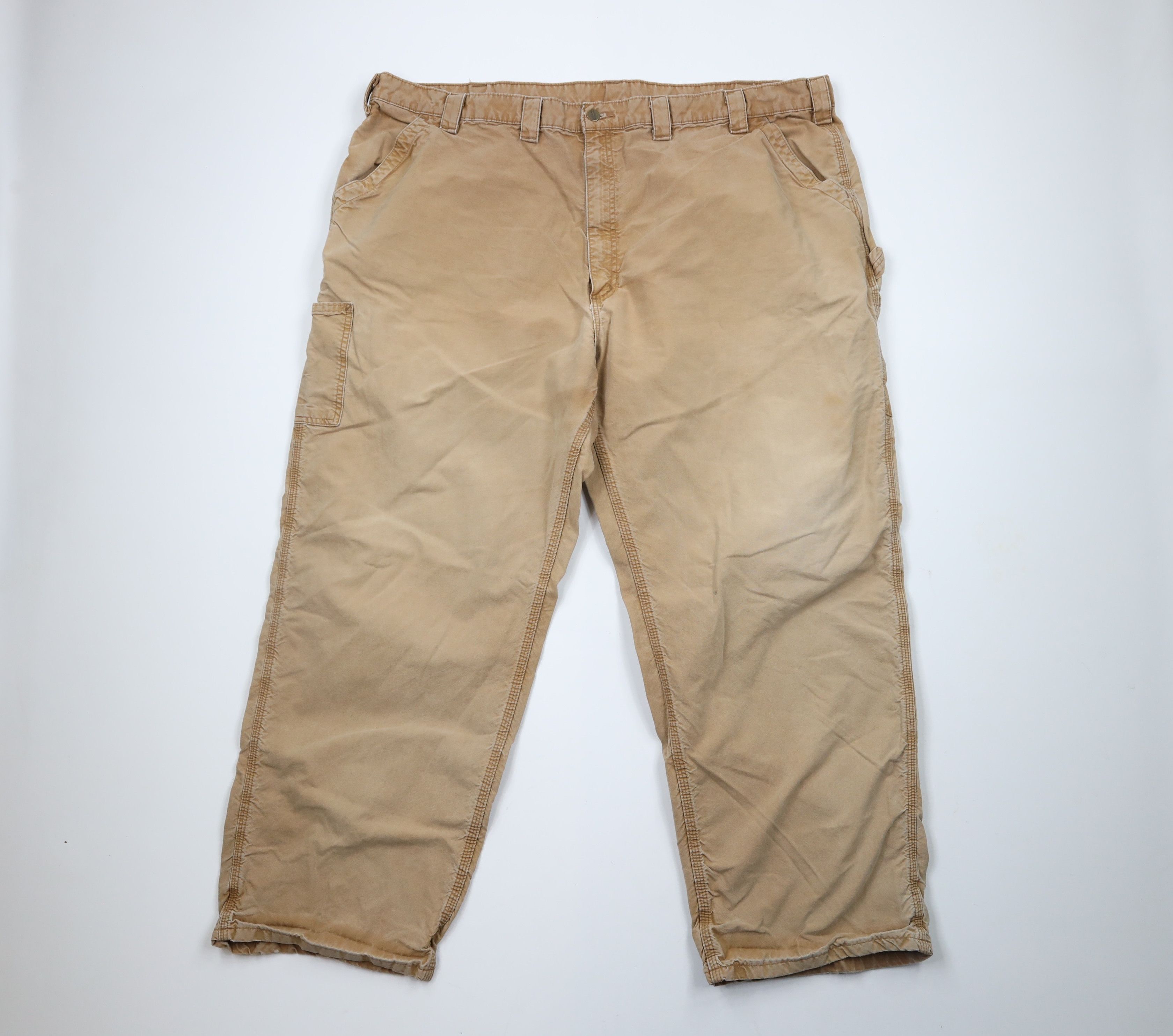 Carhartt × Vintage Vintage Carhartt Out Wide Leg Dungaree Pants Duck Brown Size US 44 / EU 60 - 1 Thumbnail