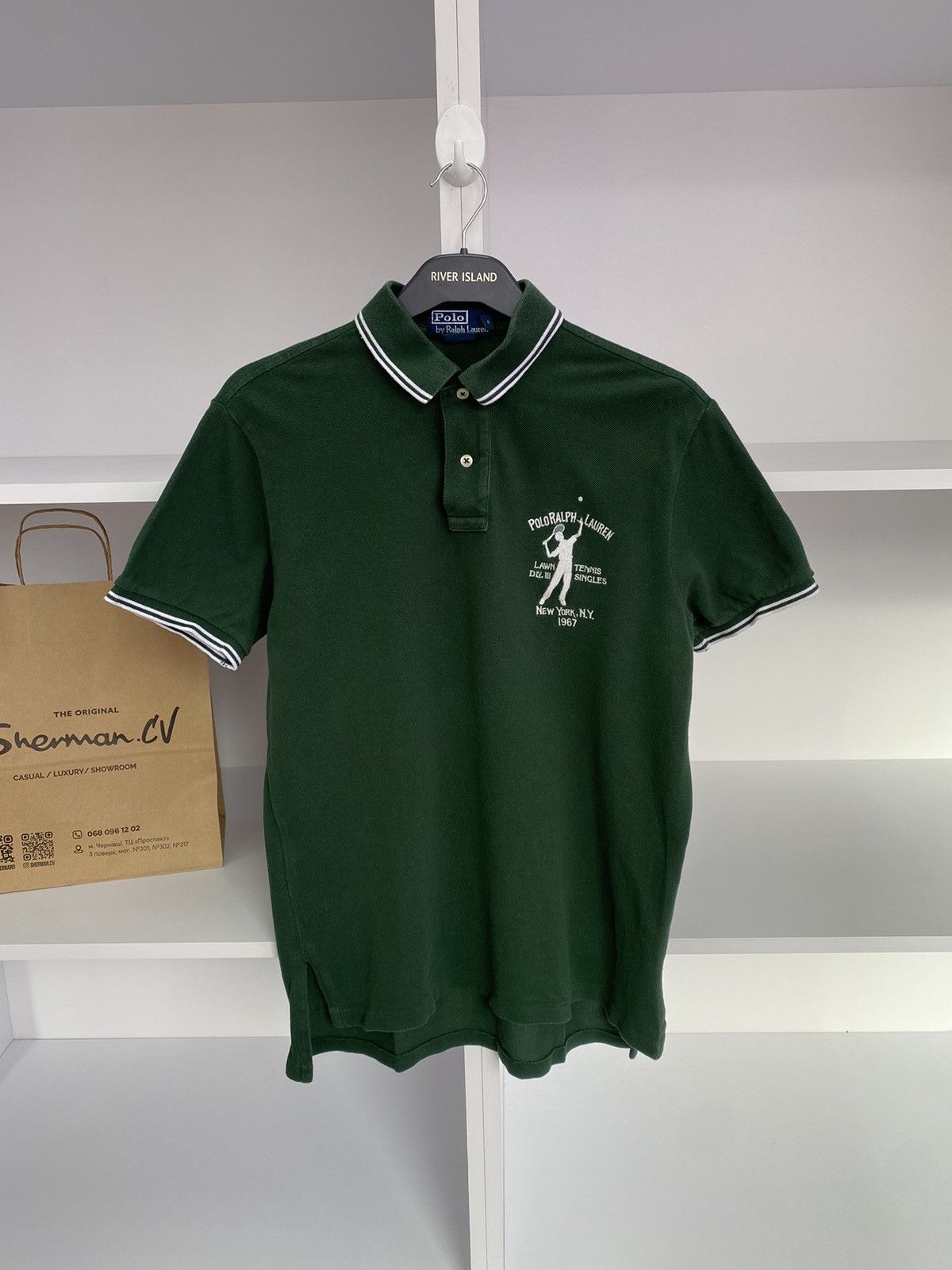 Polo Ralph Lauren × Vintage Vintage Polo Ralph Lauren Polo Tennis Tee Size US M / EU 48-50 / 2 - 4 Thumbnail