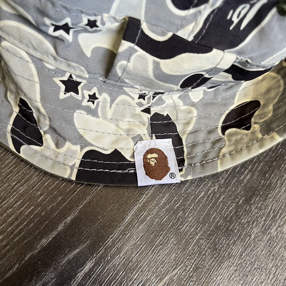 Bape A Bathing Ape Bapesta Psyche Camo Bucket Hat Reversible Bape Size ONE SIZE - 4 Thumbnail