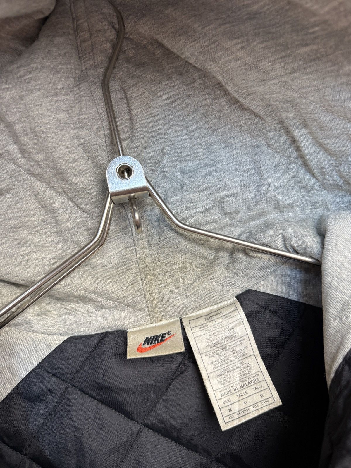 Nike × Vintage 90s Nike Vintage Nylon Track Jacket Big Swoosh Size US M / EU 48-50 / 2 - 10 Thumbnail