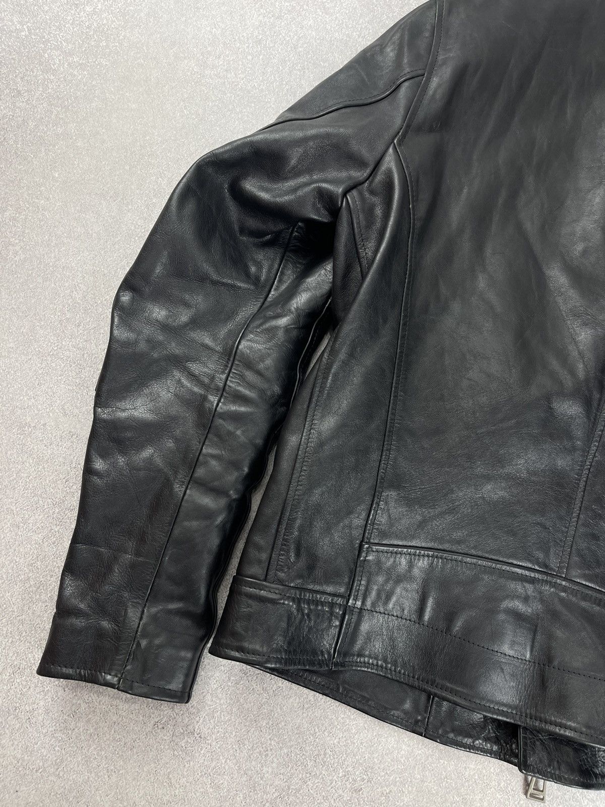 Belstaff Belstaff Black Leather Sidmouth Biker Jacket Size 54 Size US L / EU 52-54 / 3 - 17 Thumbnail