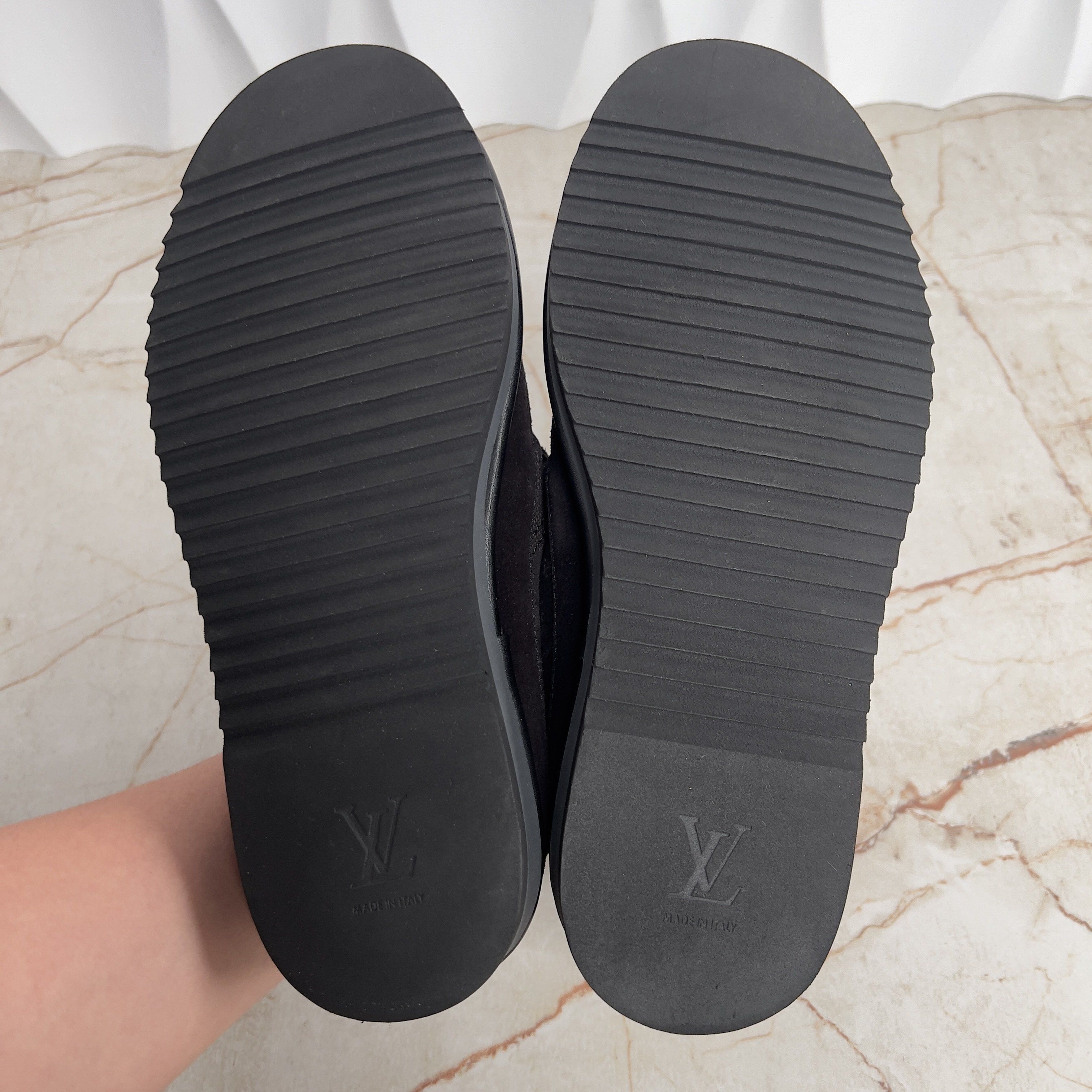 Louis Vuitton LV x NIGO Cozy Line LV Damier Giant Ankle Boots Suede Size US 8 / EU 41 - 12 Thumbnail