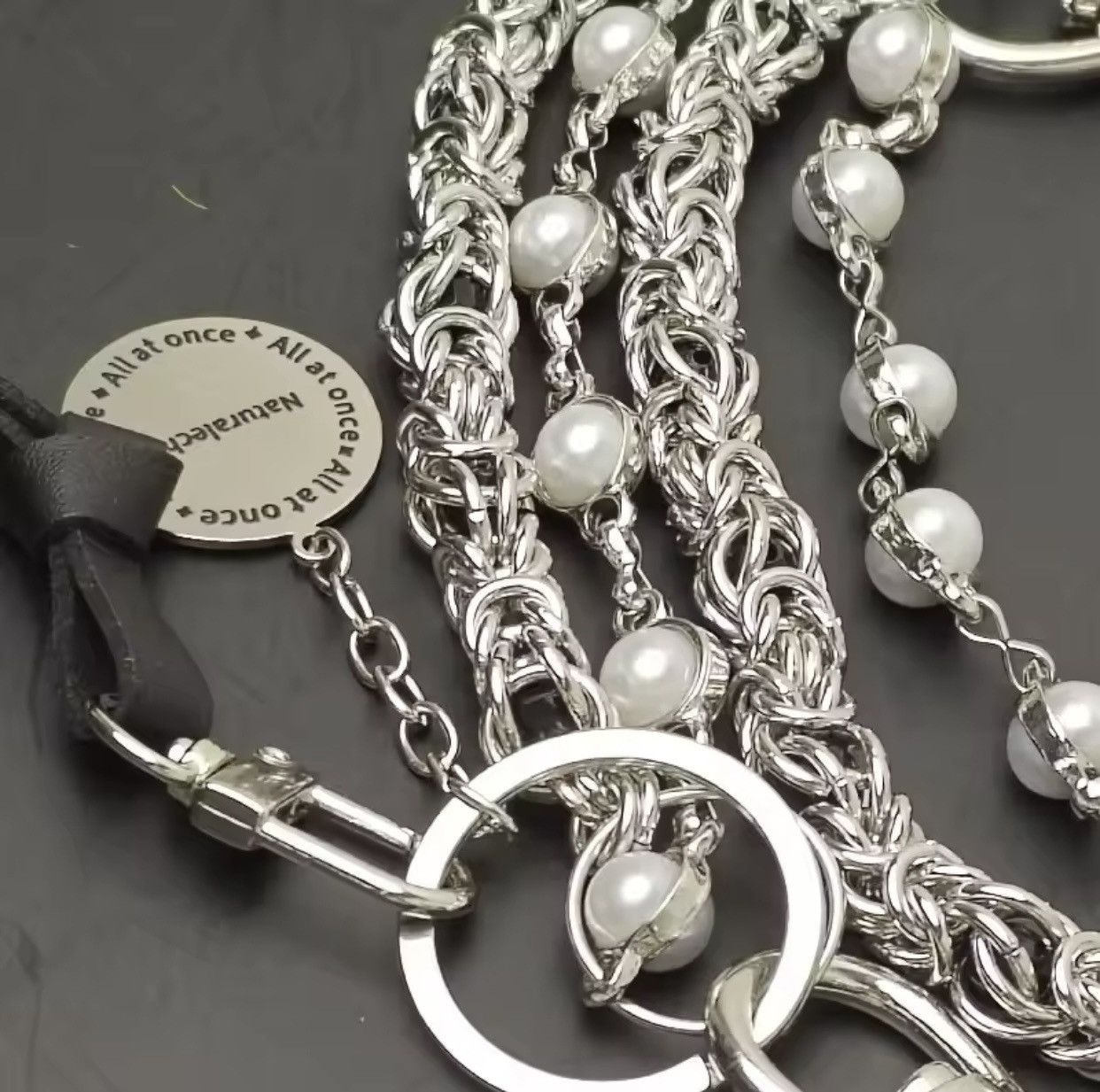 Japanese Brand × Jewelry 2 Layer Natural Echo Pearled Wallet Chain Size ONE SIZE - 6 Thumbnail