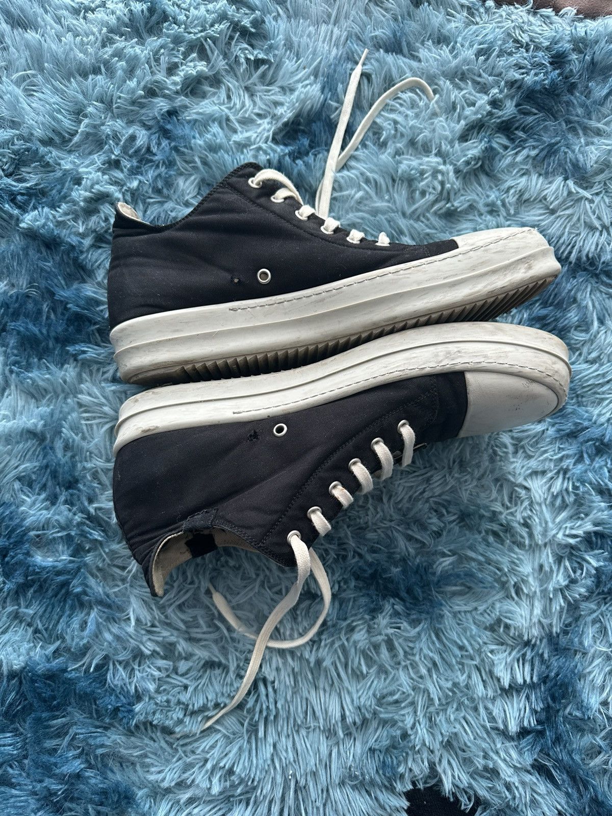 Rick Owens Drkshdw Rick Owens DRKSHDW ramones low top Size US 10 / EU 43 - 2 Thumbnail