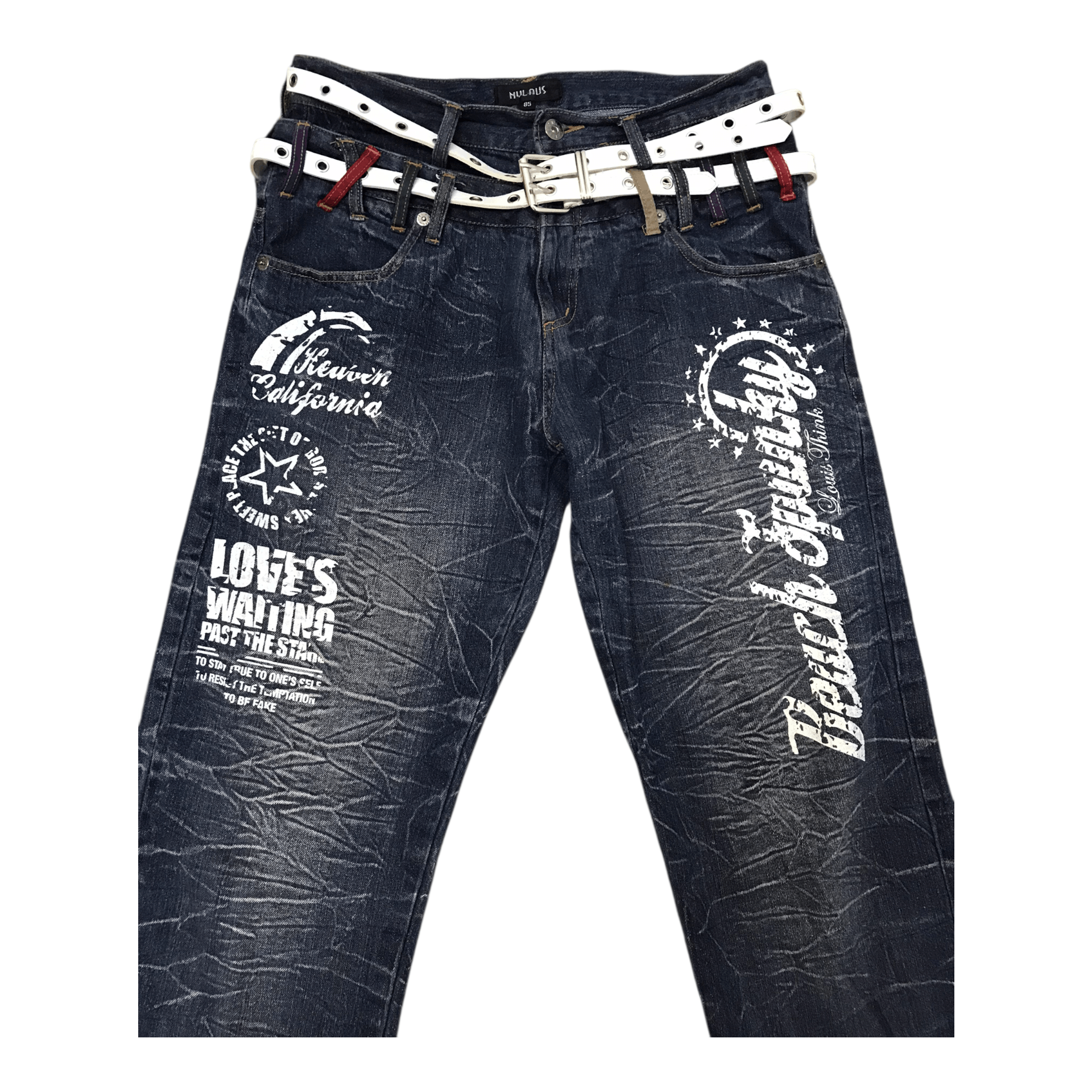 If Six Was Nine Flare Nylaus Denim pant Size US 32 / EU 48 - 2 Thumbnail