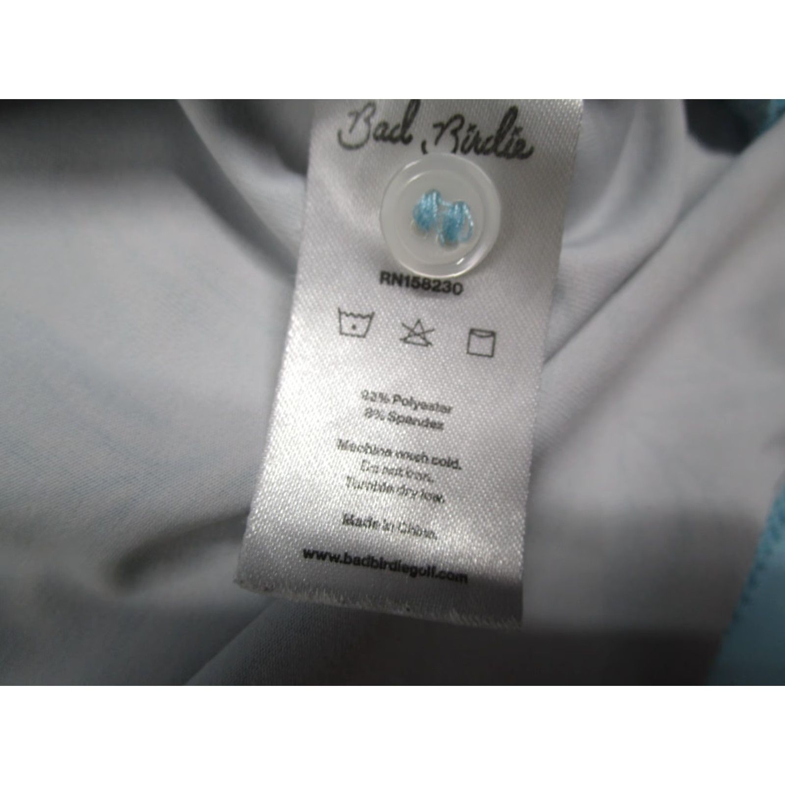 Vintage Bad Birdie Polo Shirt Mens Small Blue Tropical Floral Golf Bird Of Paradise Print Size US S / EU 44-46 / 1 - 4 Thumbnail